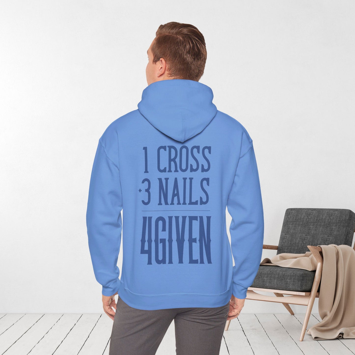 1 Cross 3 Nails 4Given Christian Hoodie