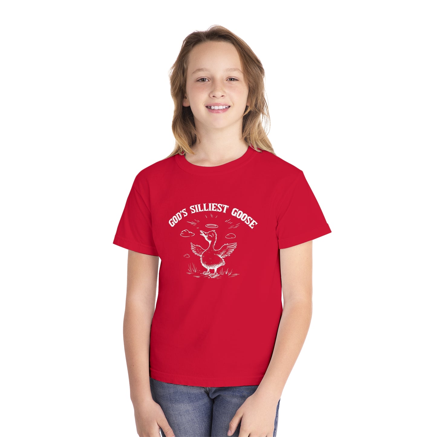 God's Silliest Goose Comfort Colors Youth Christian Tee