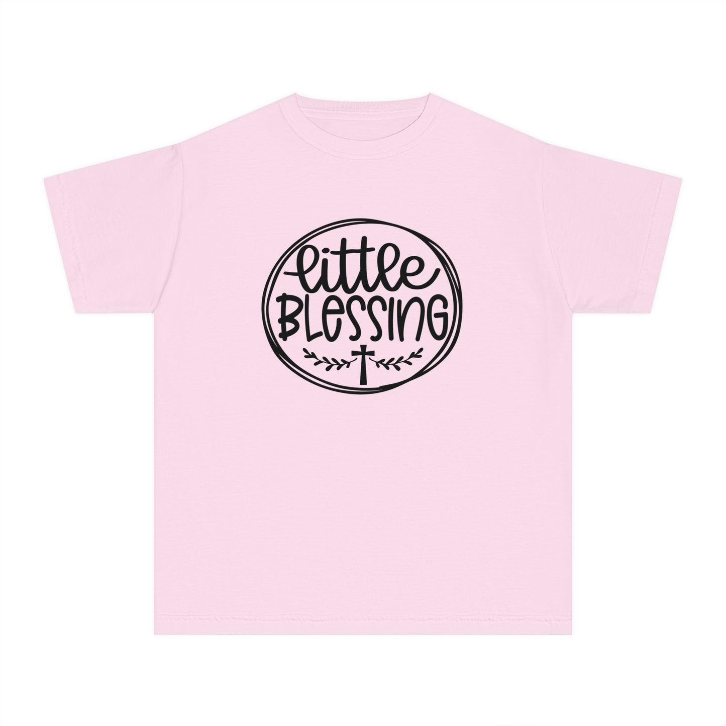 Little Blessing Comfort Colors Youth Christian Tee