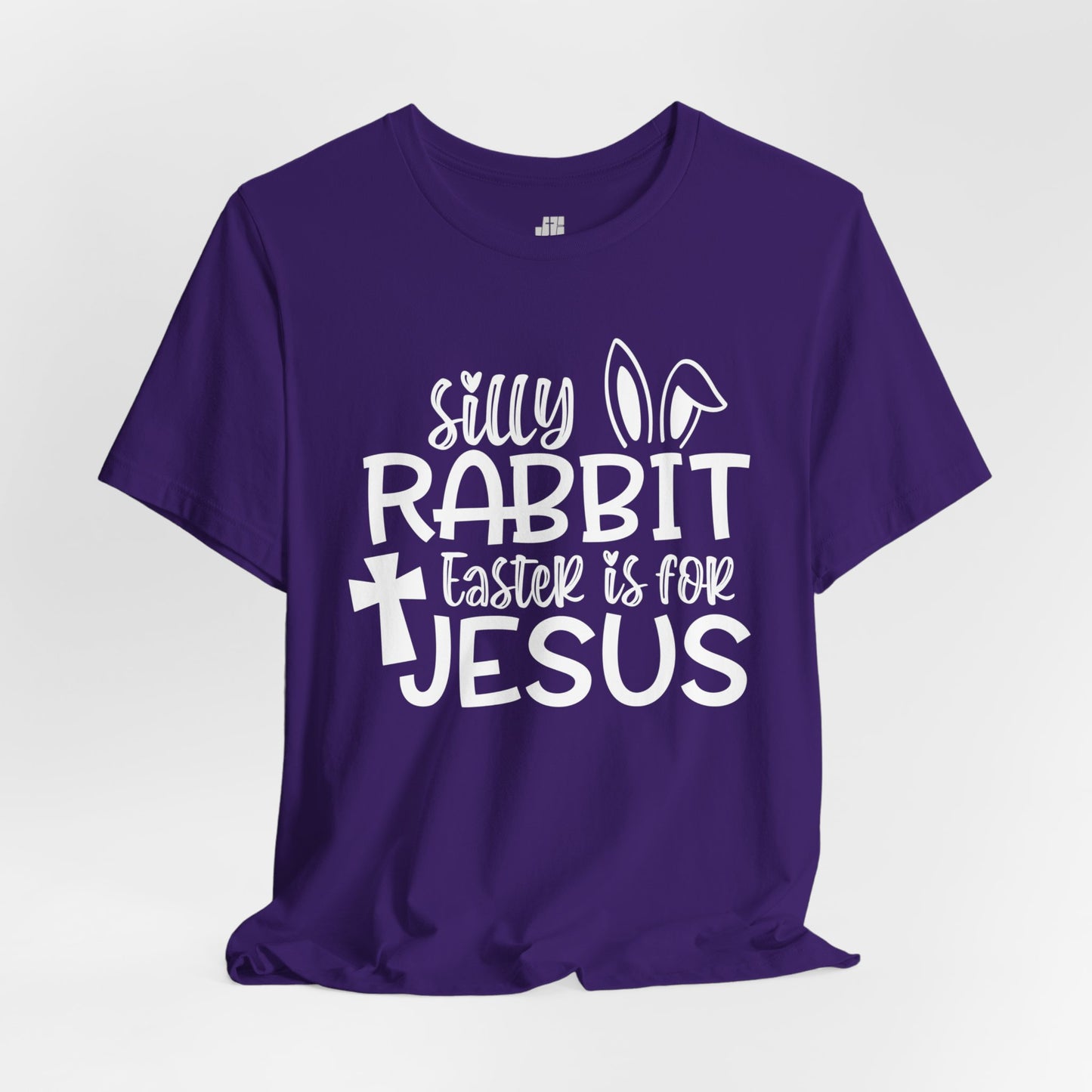 Silly Rabbit Easter is for Jesus Christian Soft Cotton Tee