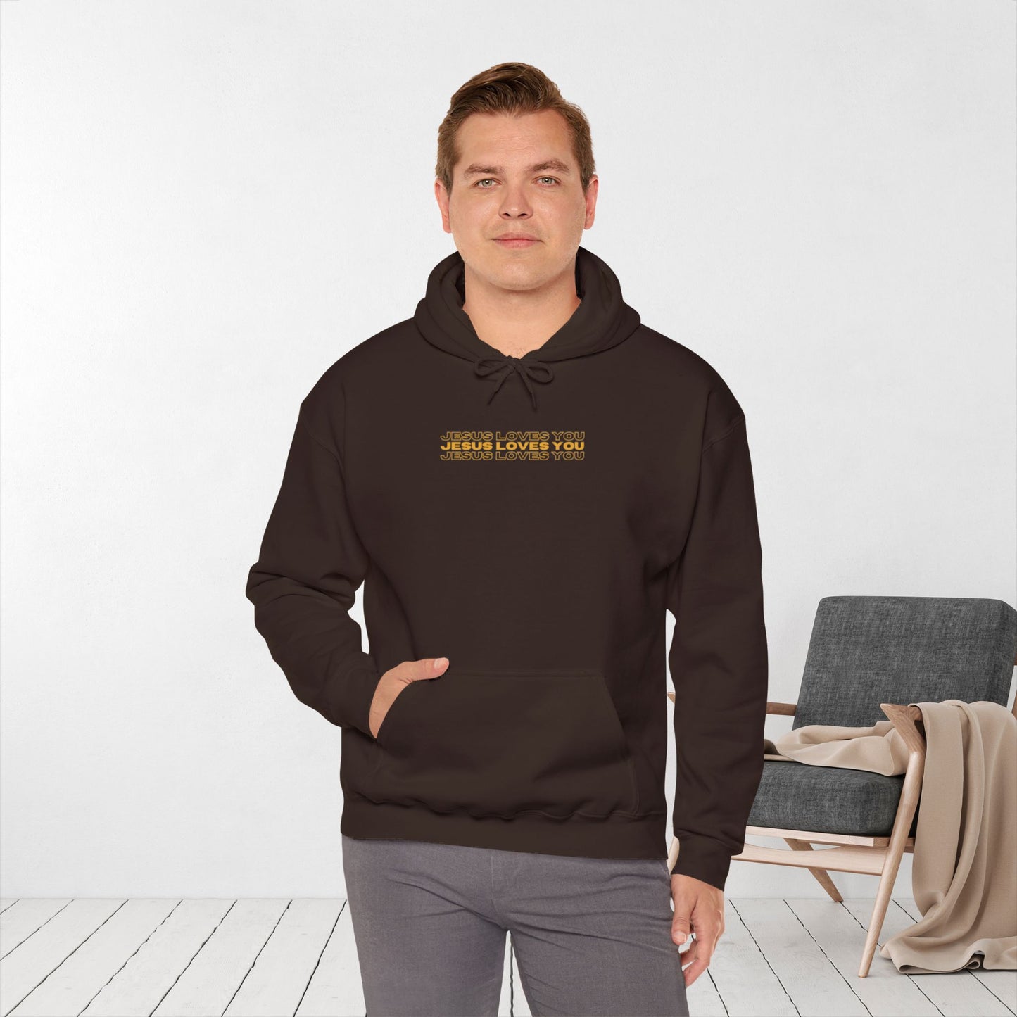 Men's Jesus Loves You Hoodie