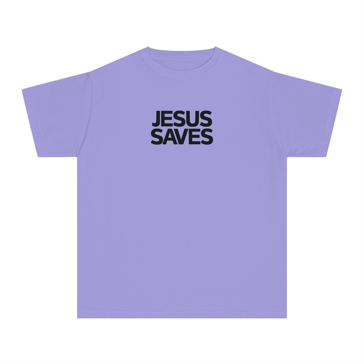 Jesus Saves Comfort Colors Youth Christian Tee