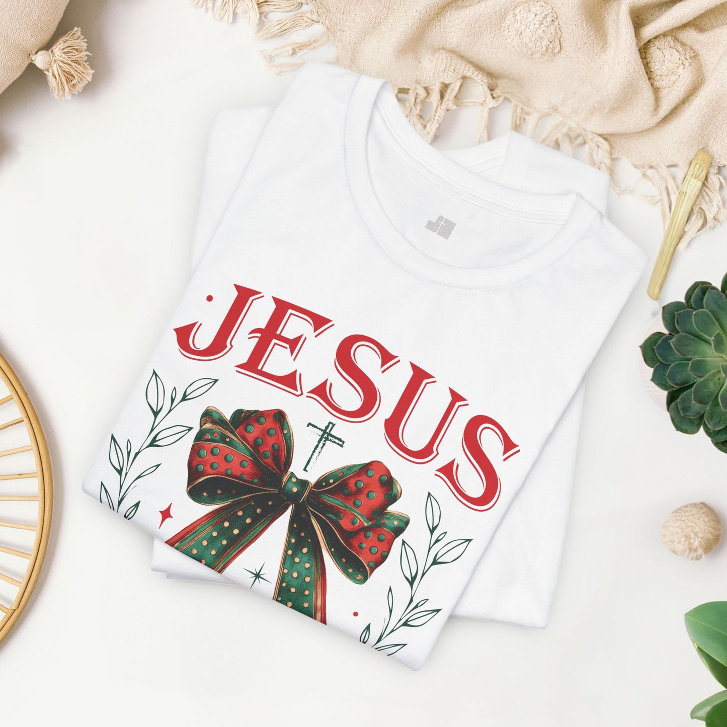 Jesus Is The Reason For The Season Soft Cotton Tee - Christian Christmas Shirt