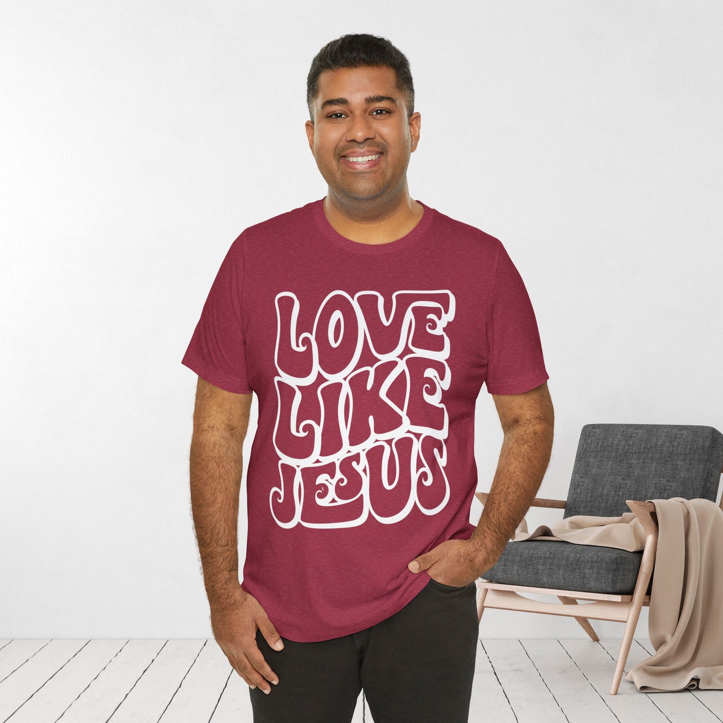 Love Like Jesus Soft Cotton Tee - Christian Shirt