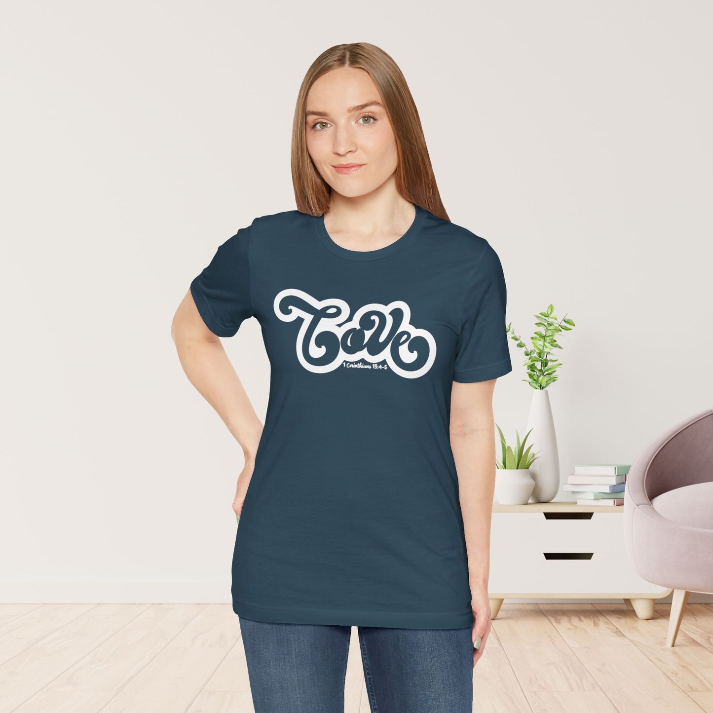 Love Shirt - Bible Verse Christian Soft Cotton Tee