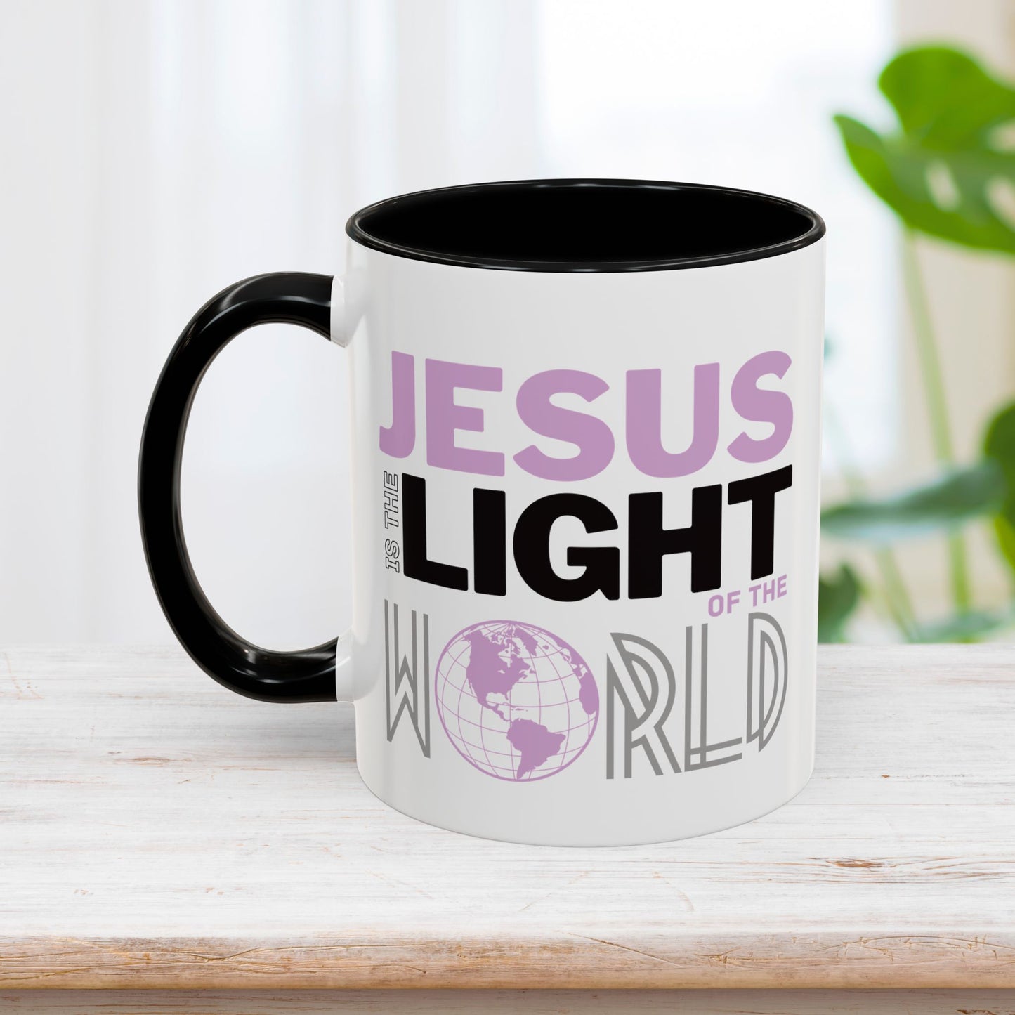 Jesus is The Light of The World / Follow Jesus Mug - Christian Coffee Mug - Jesus Mug