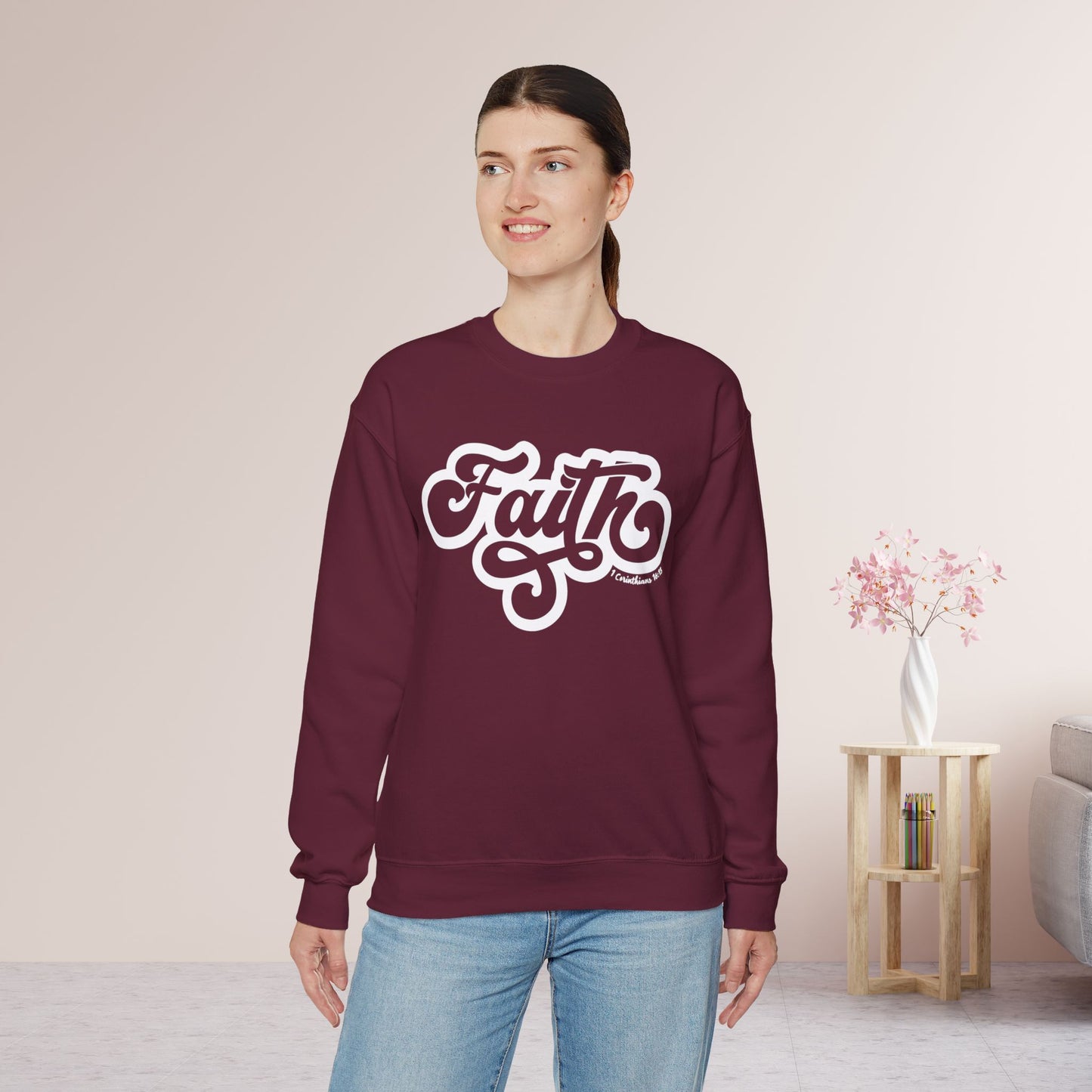 Faith Sweatshirt - Bible Verse Christian Sweatshirt