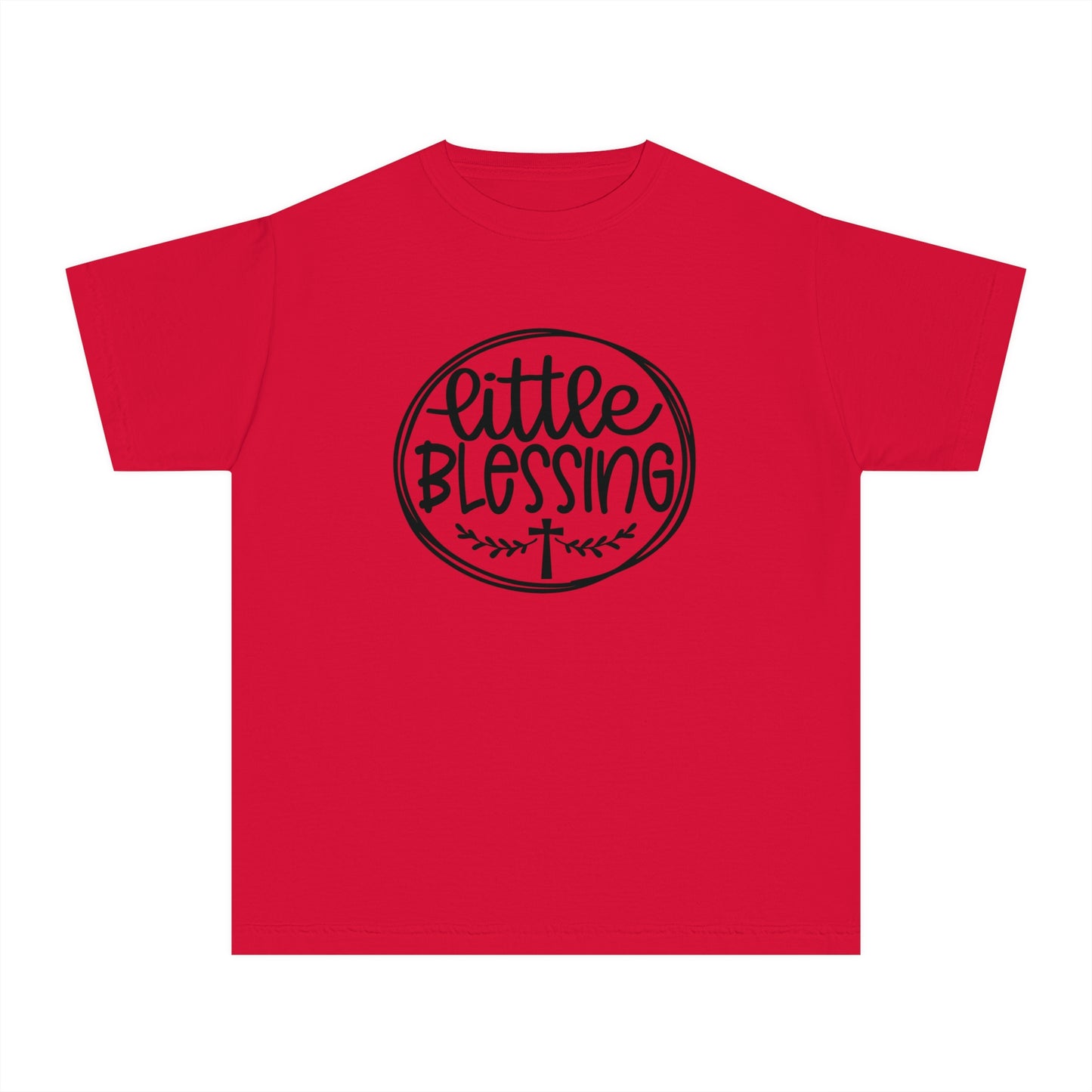 Little Blessing Comfort Colors Youth Christian Tee