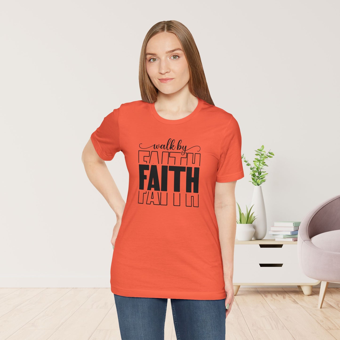 Walk by Faith Christian Soft Cotton Tee