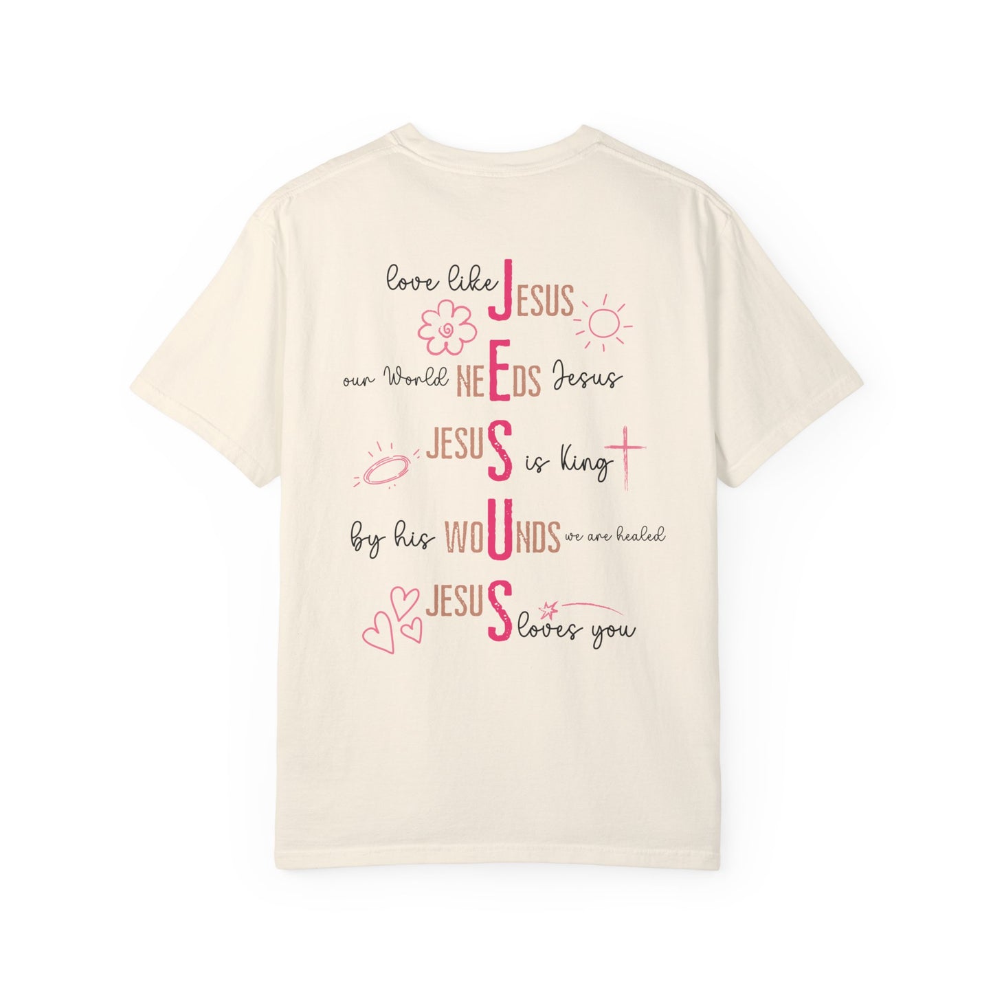 Christian Women's Comfort Colors Jesus Shirt