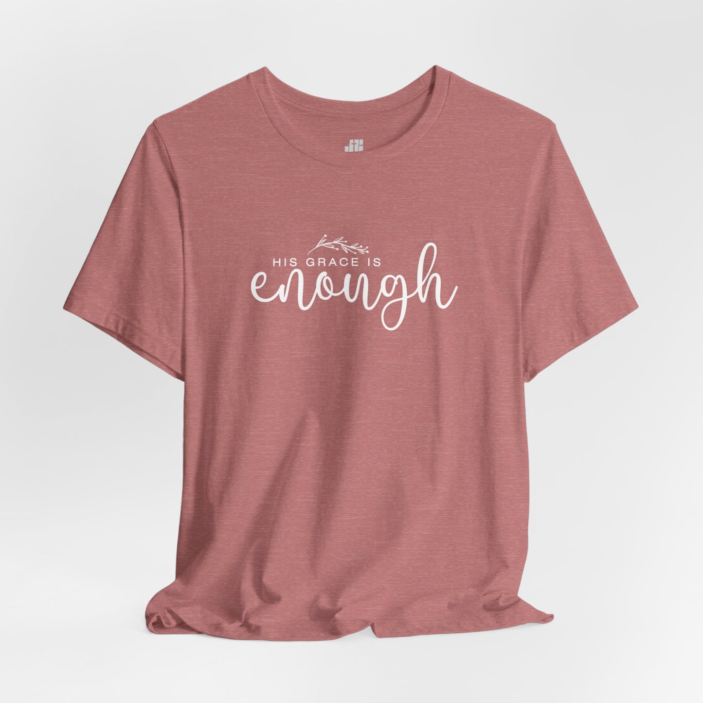 His Grace is Enough Soft Cotton Tee - Christian Shirt