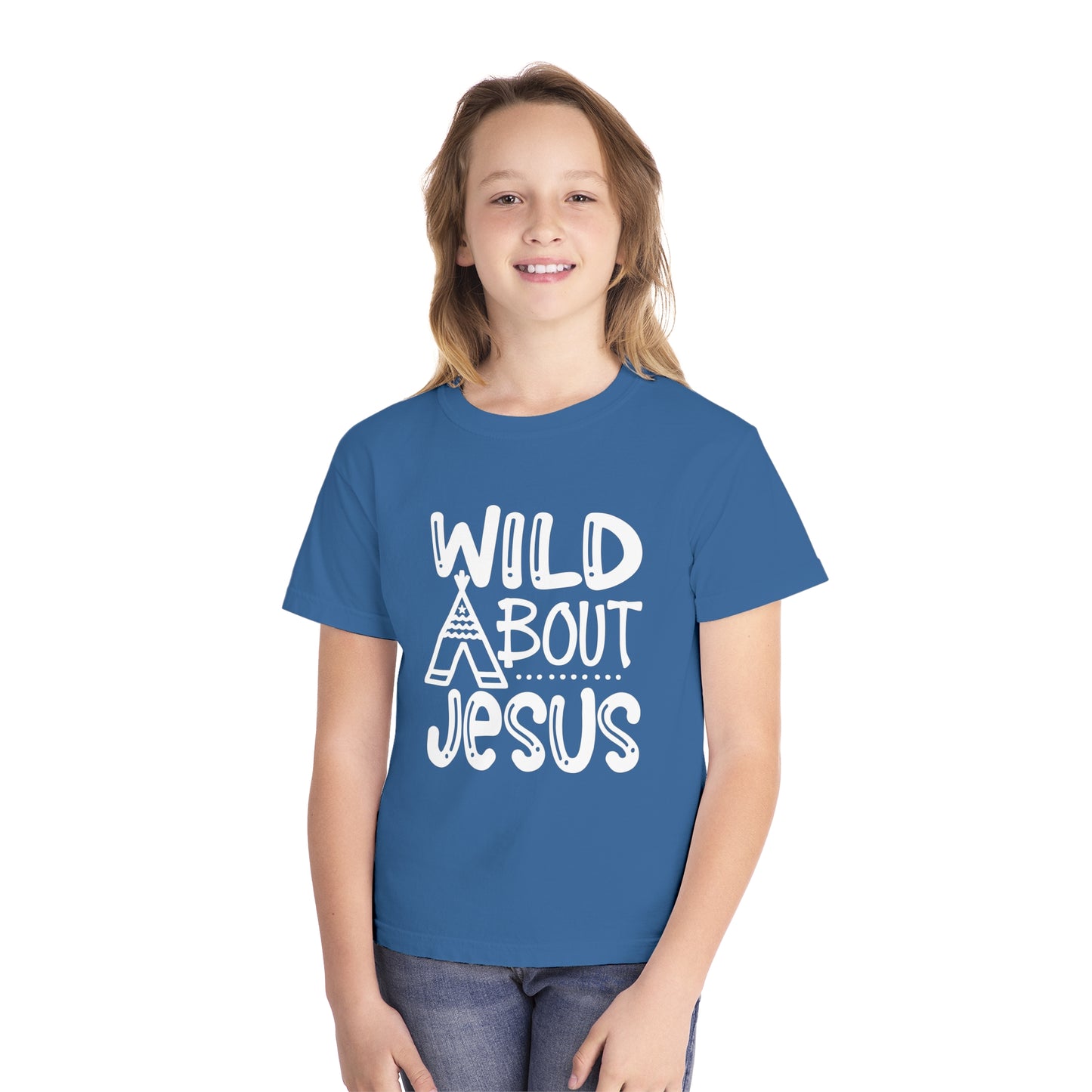 Wild About Jesus Comfort Colors Youth Christian Shirt