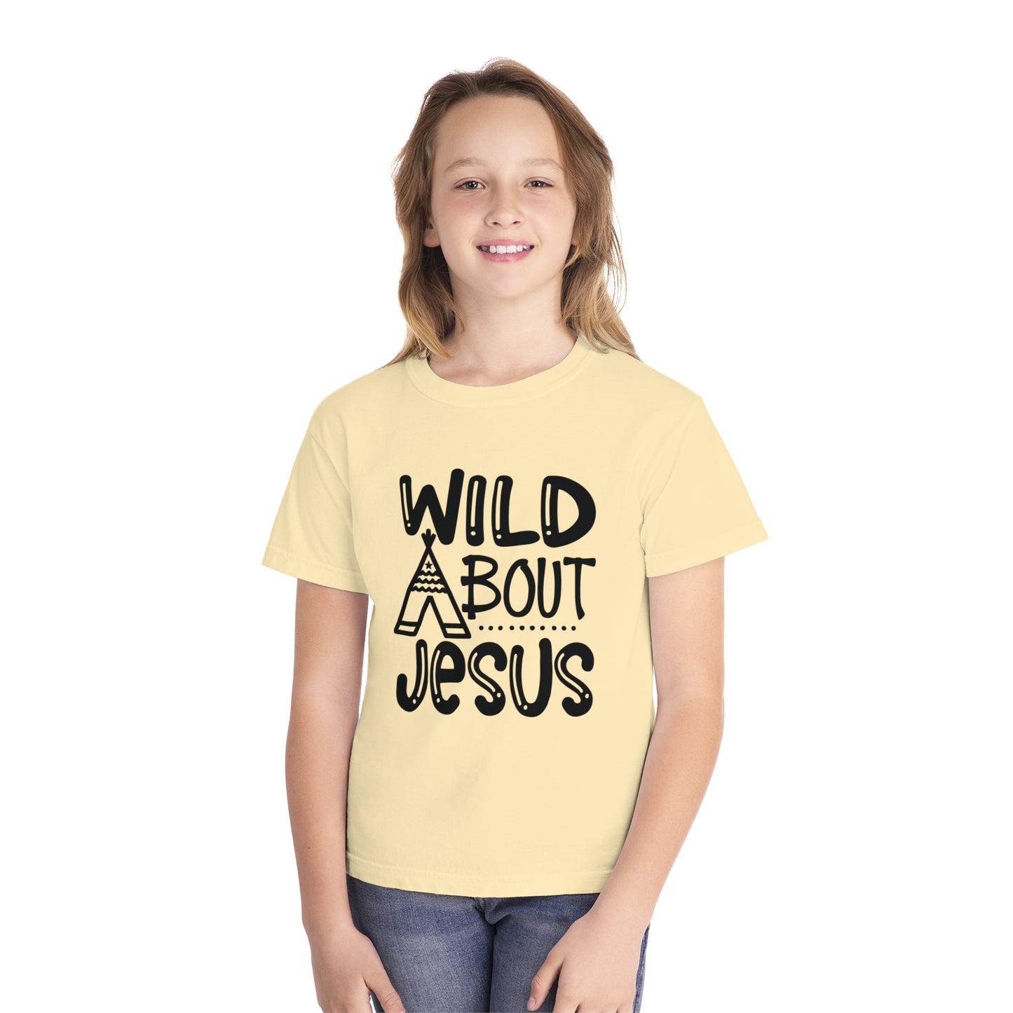 Wild About Jesus Comfort Colors Youth Christian T-shirt