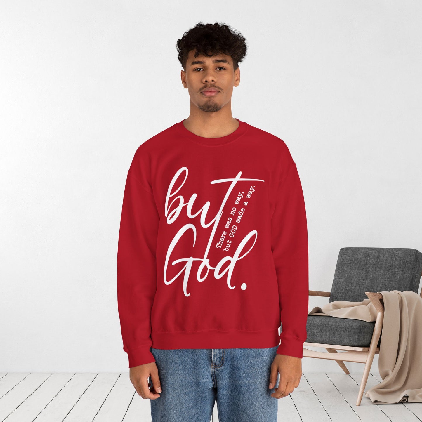 But God Sweatshirt - Christian Crewneck Pullover