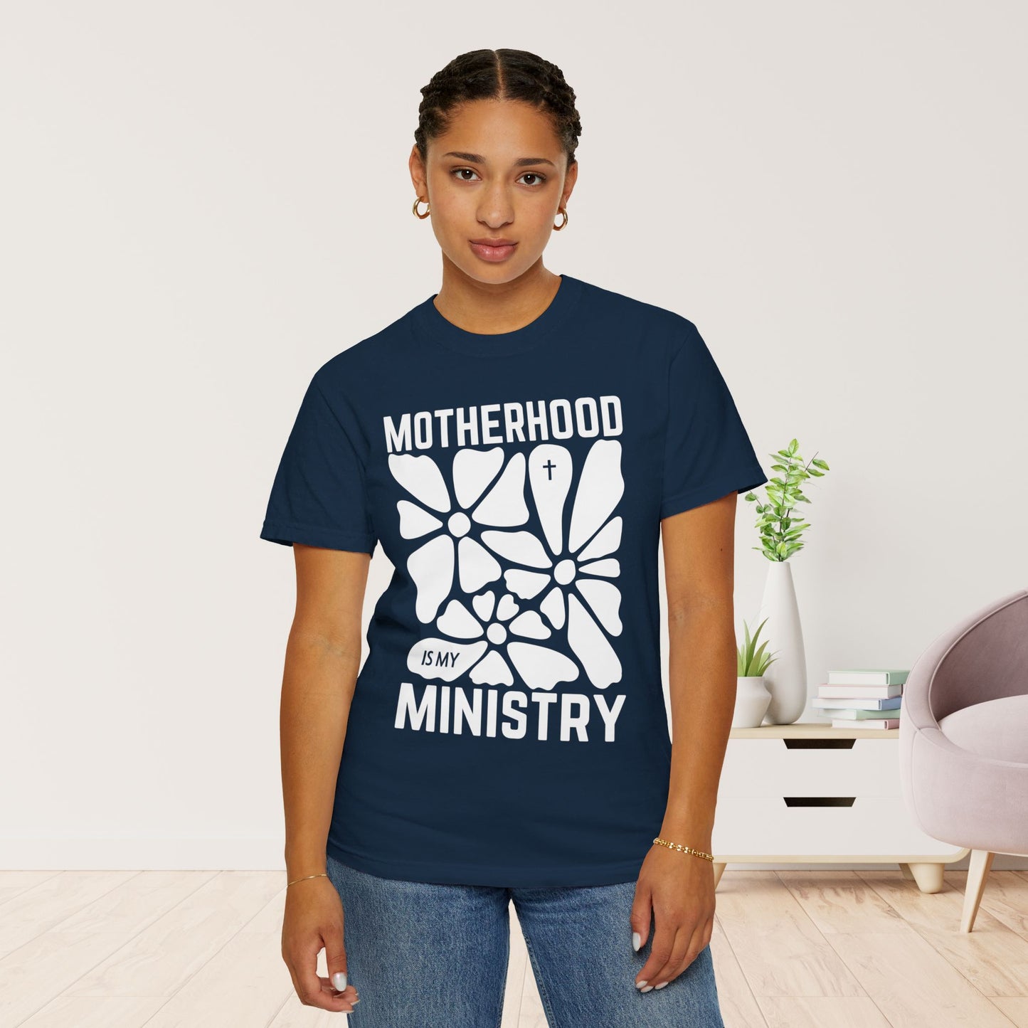 Motherhood is My Ministry Comfort Colors Tee