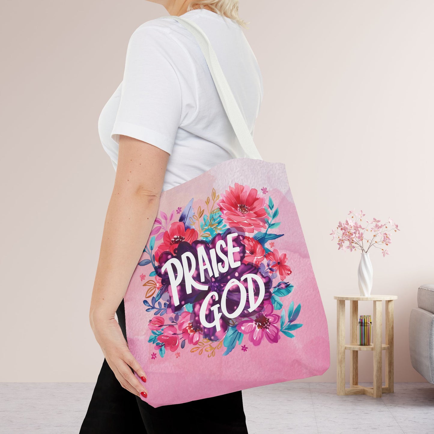 Praise God Tote Bag - Christian Tote Bag