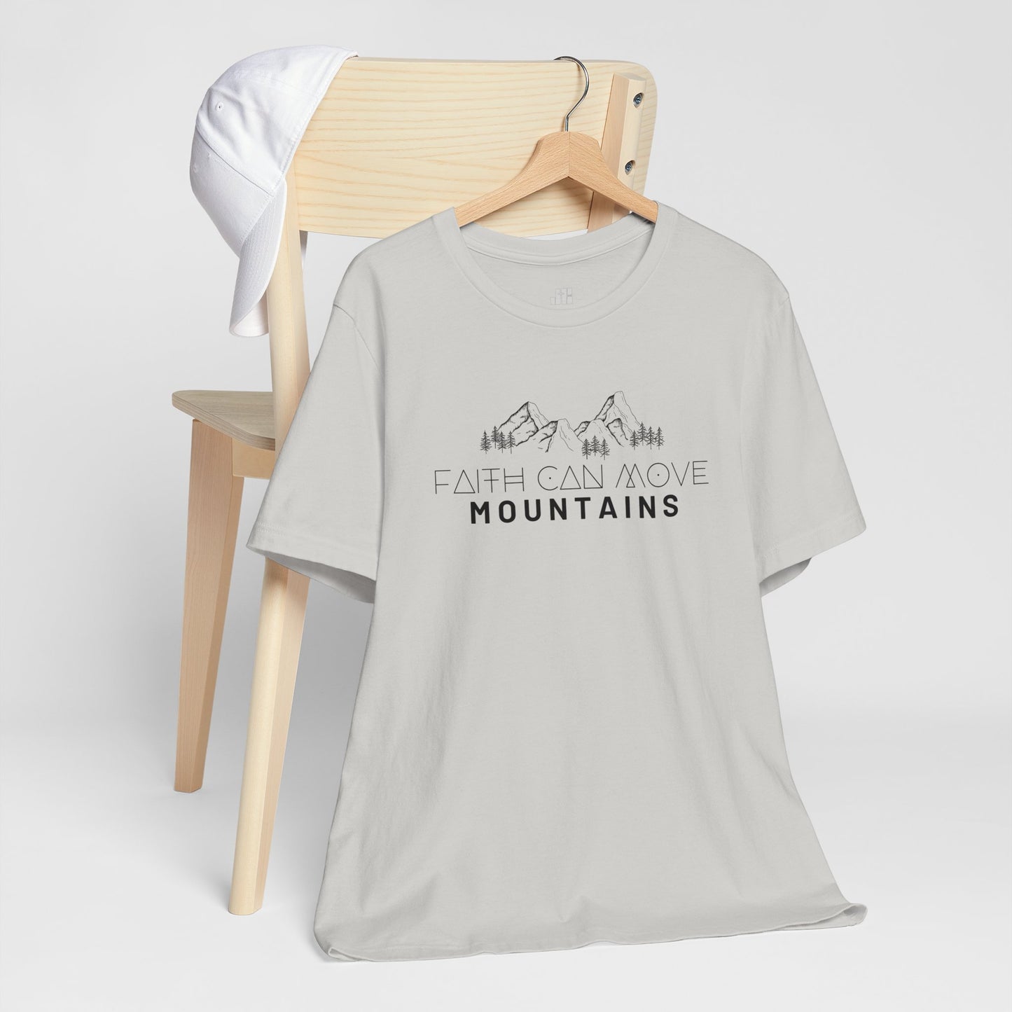 Faith Can Move Mountains Soft Cotton Tee - Matthew 17:20 Bible Verse Shirt