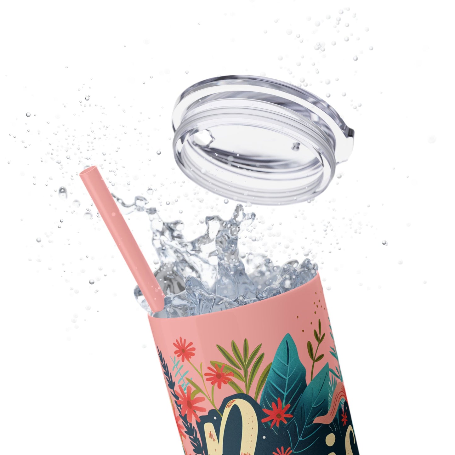 He is Risen Skinny Tumbler with Straw - 20oz