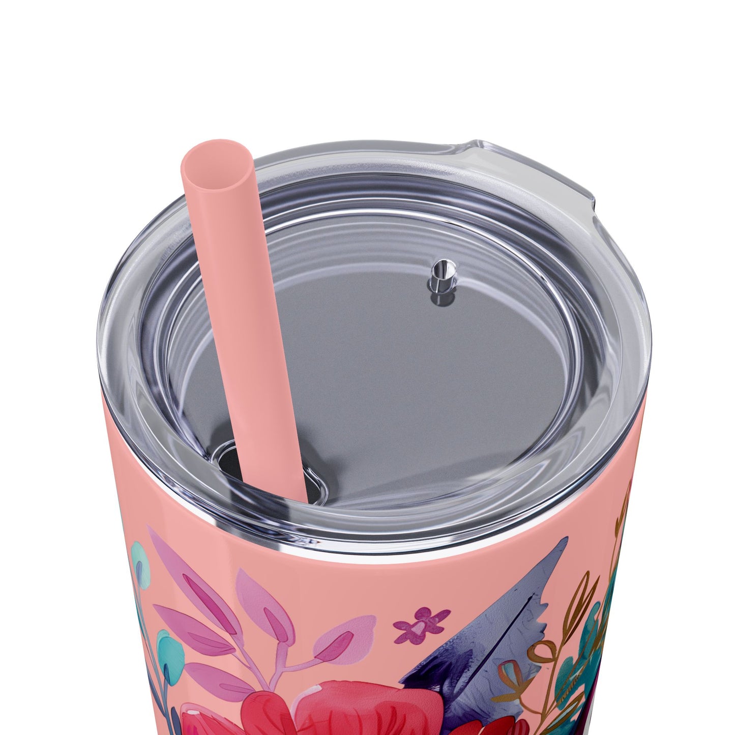 Praise God Skinny Tumbler with Straw - 20oz