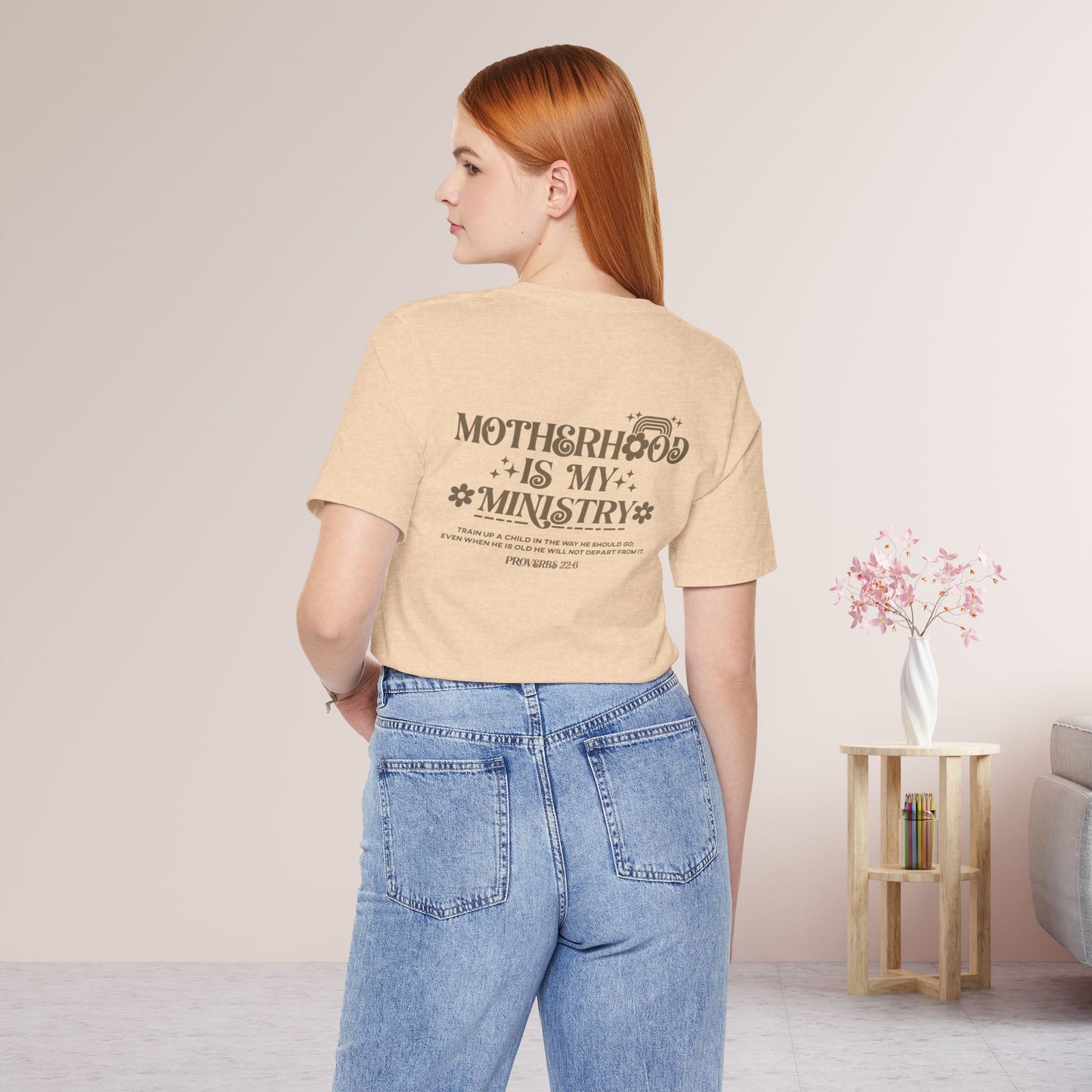 Motherhood is My Ministry Christian Soft Cotton Tee