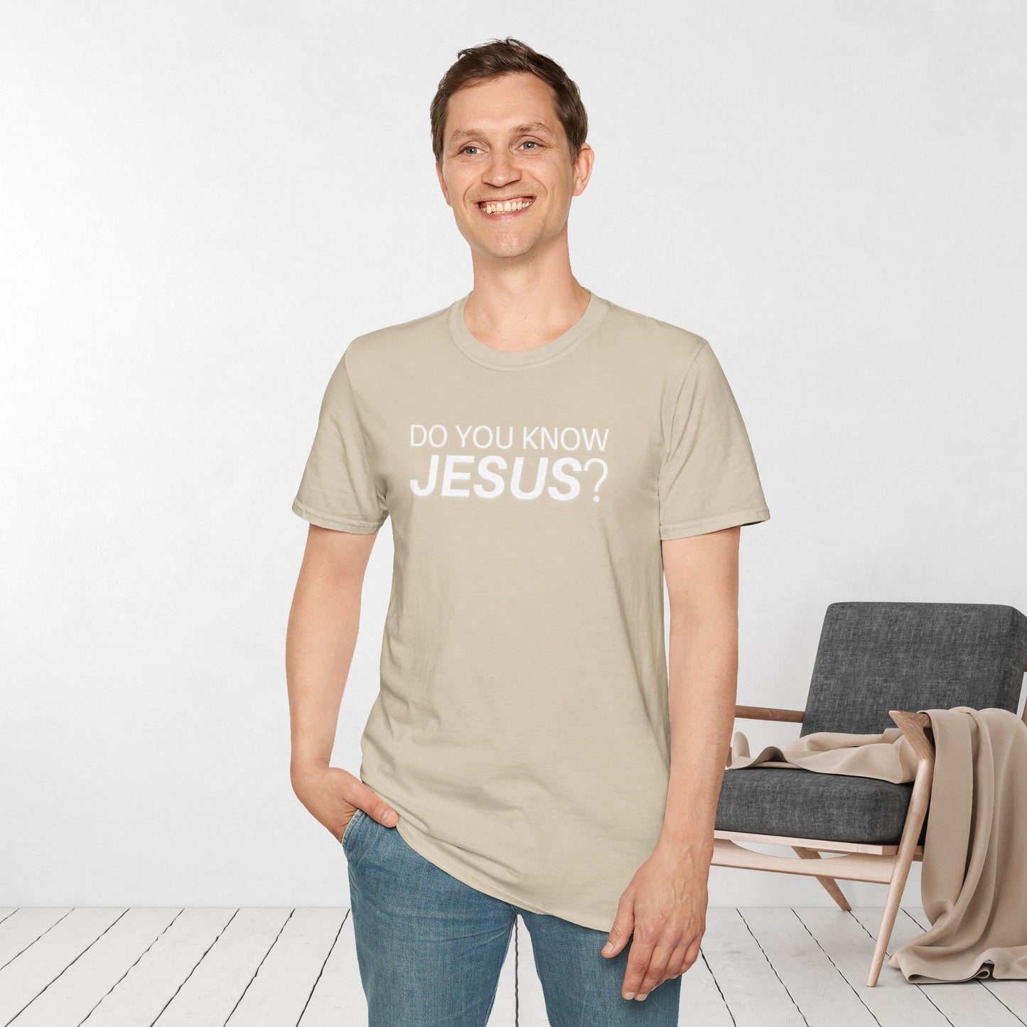 Do You Know Jesus Softstyle T-shirt - Trendy Christian T-shirt