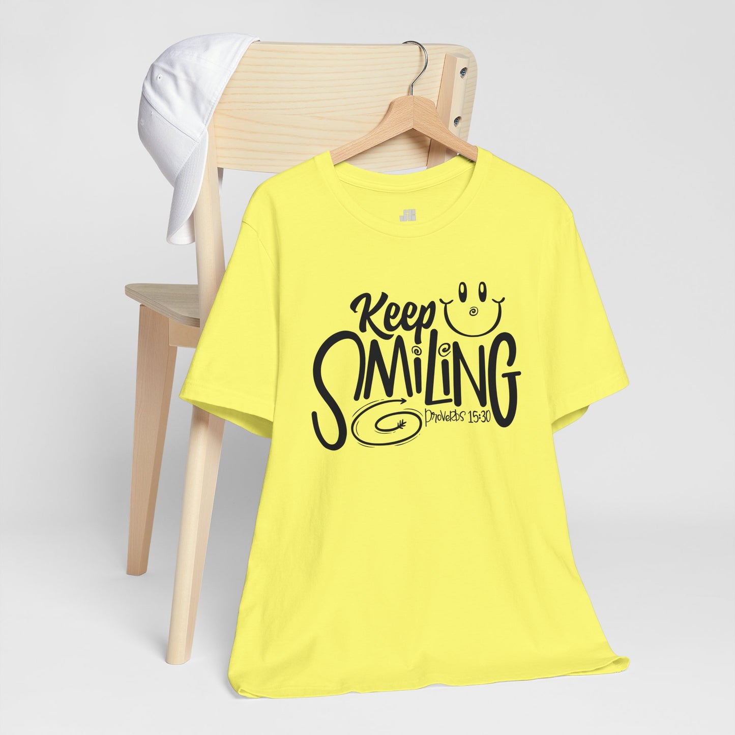 Keep Smiling Soft Cotton Tee - Bible Verse Christian Tee