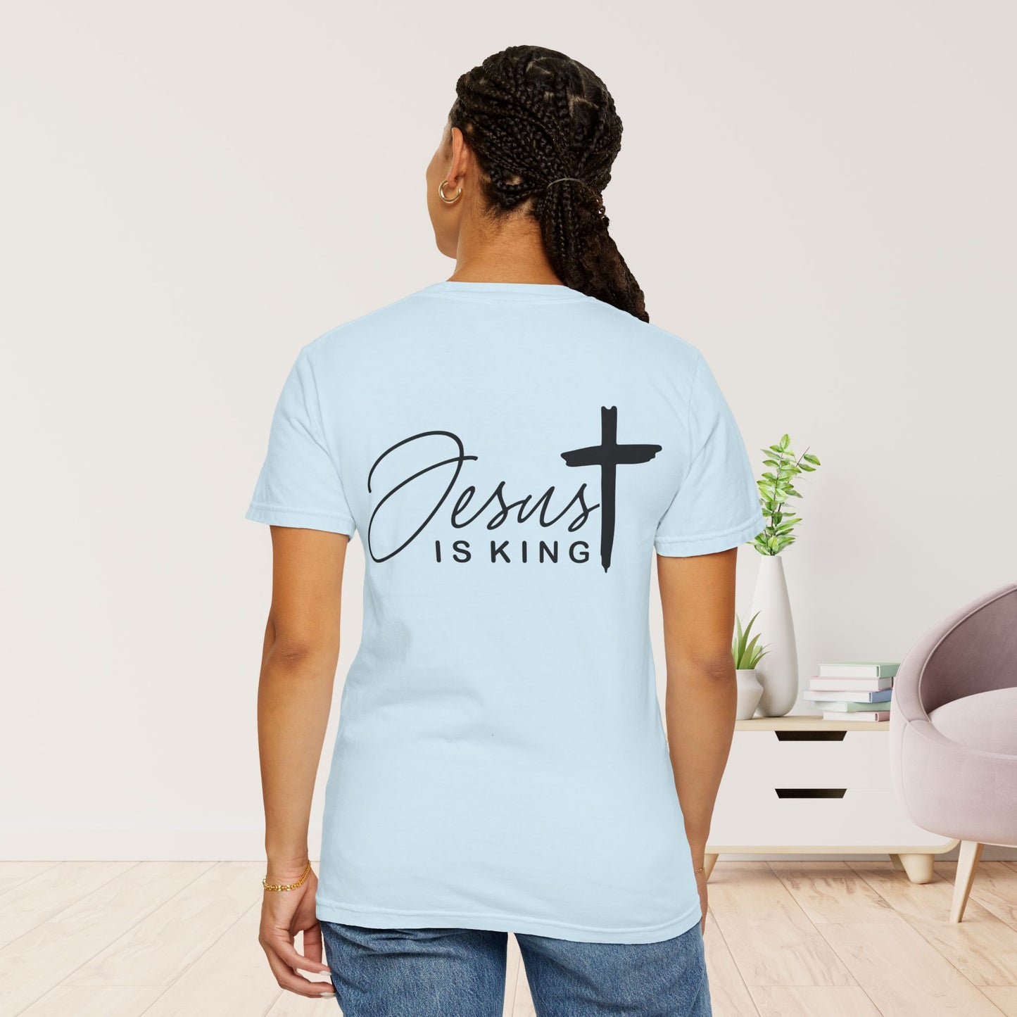 Comfort Colors Jesus is King Christian Tee