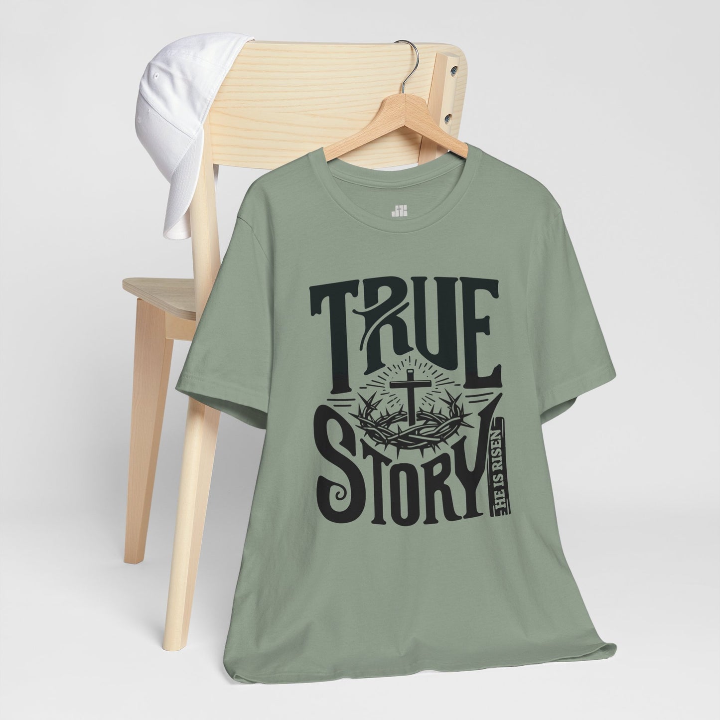 True Story He is Risen Christian Soft Cotton Tee - Easter Shirt