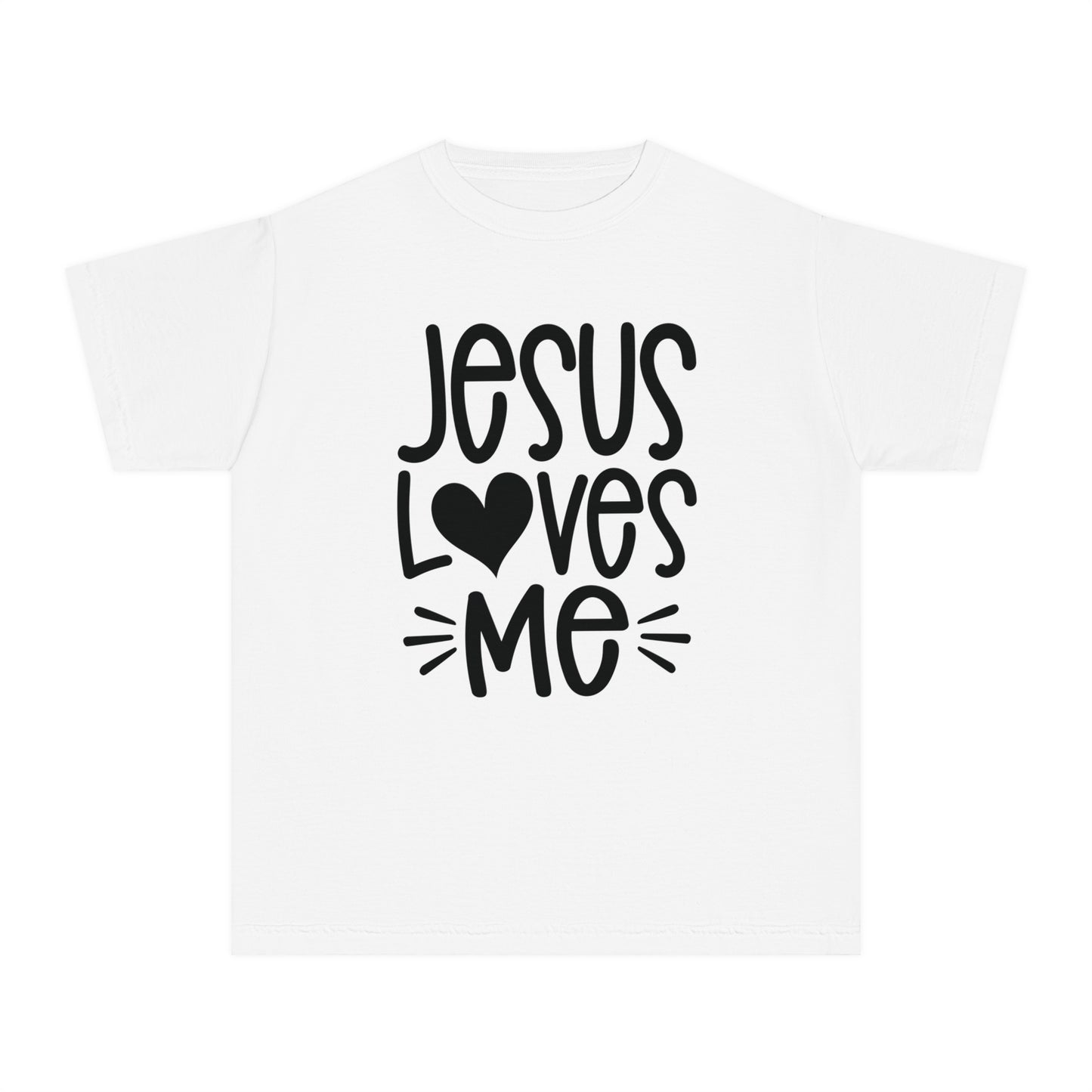 Jesus Loves Me Comfort Colors Youth Christian Tee