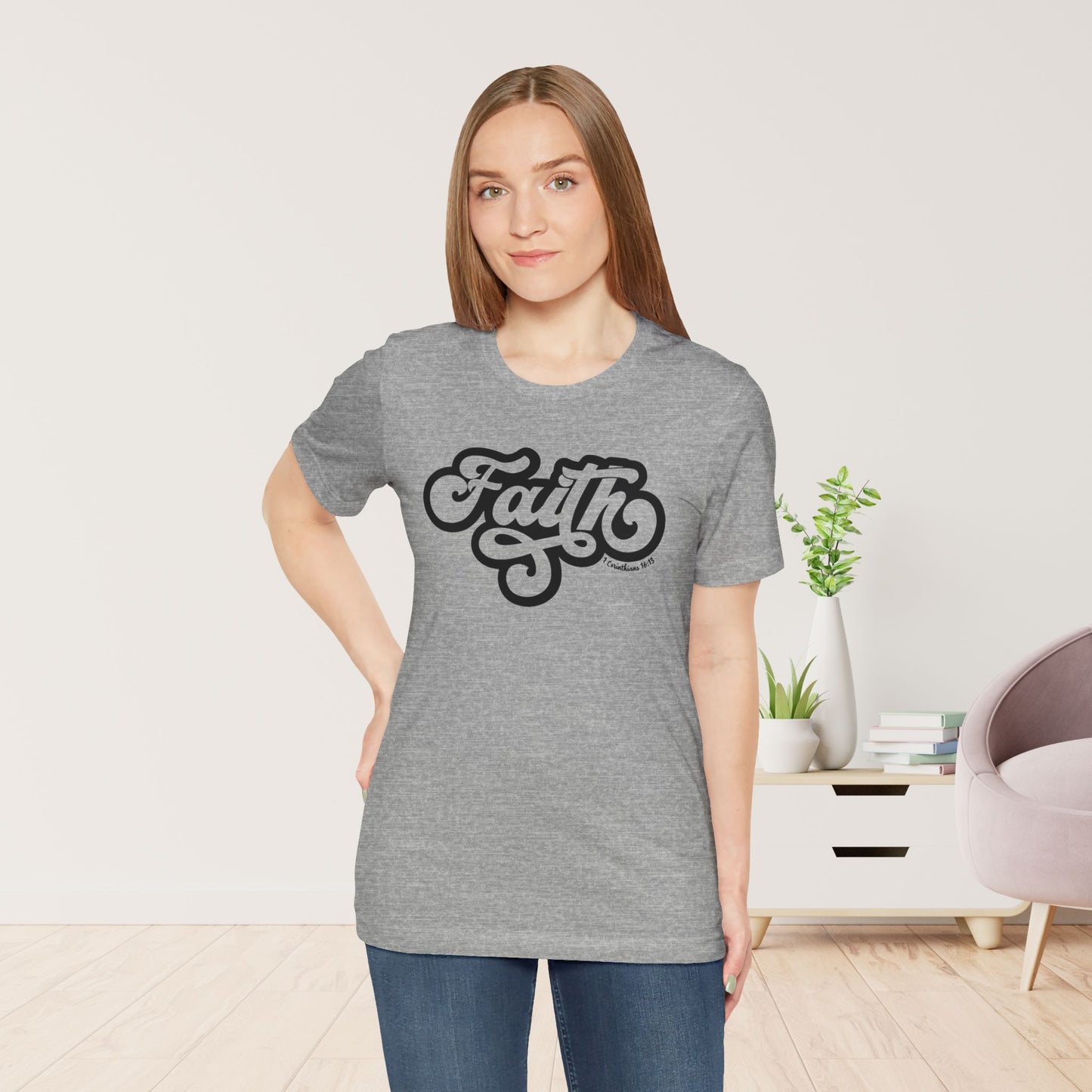 Faith Shirt - Bible Verse Christian Soft Cotton Tee