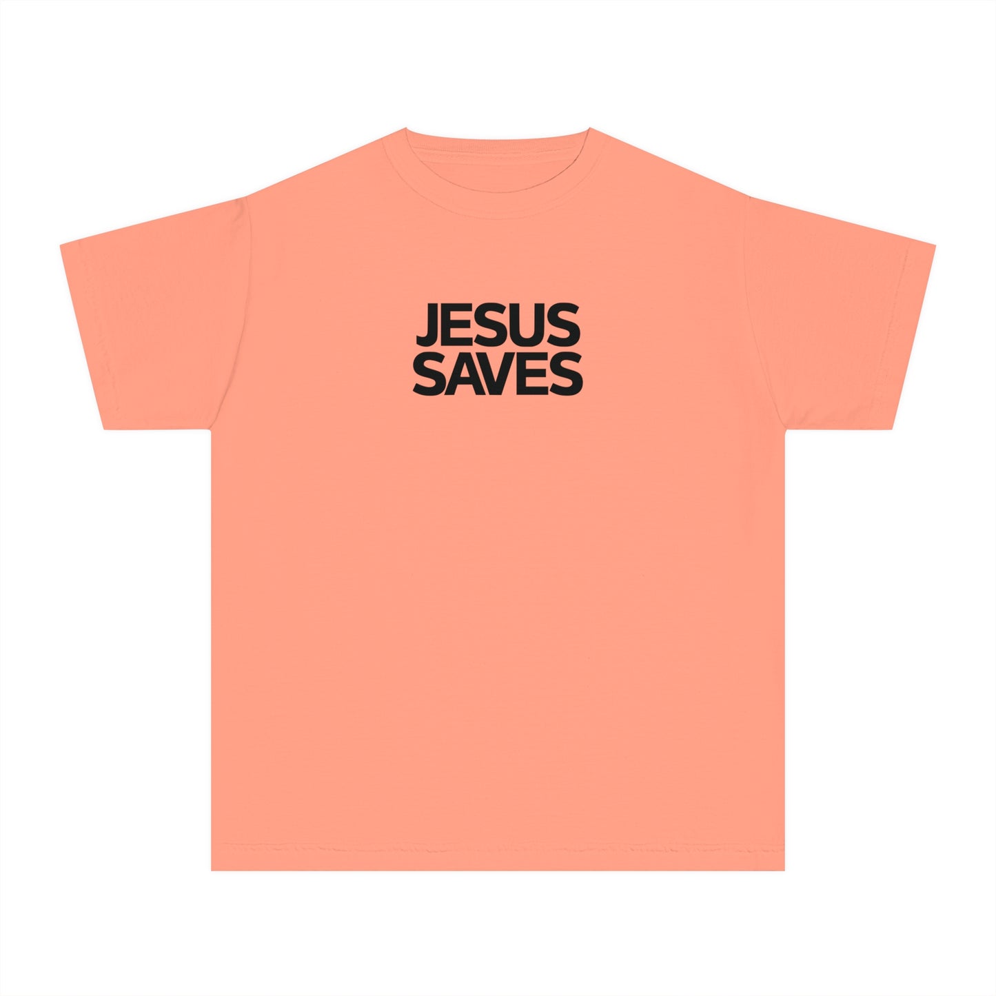 Jesus Saves Comfort Colors Youth Christian Tee