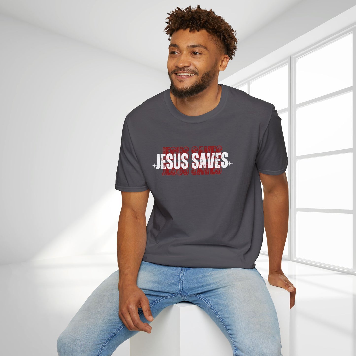 Trendy Jesus Saves Softstyle T-shirt