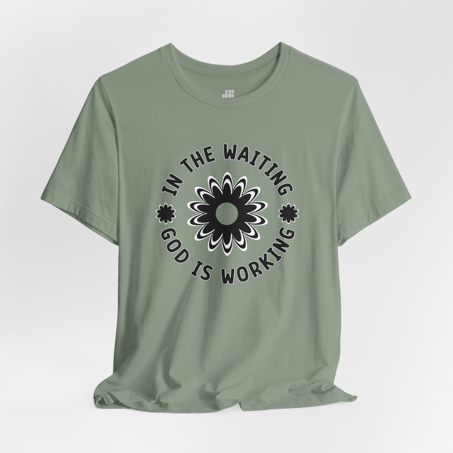 In the Waiting God is Working Soft Cotton Tee - Christian Shirt