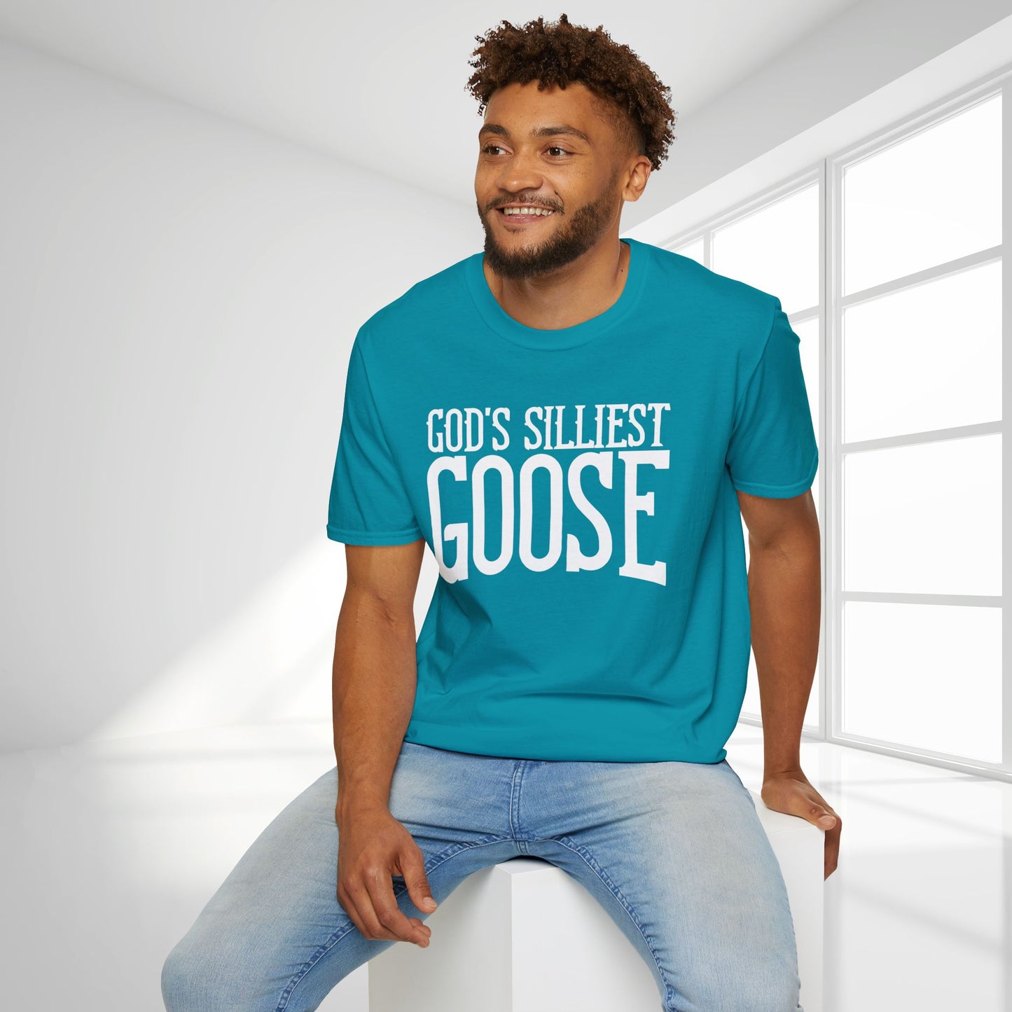 Unisex God's Silliest Goose Softstyle T-shirt