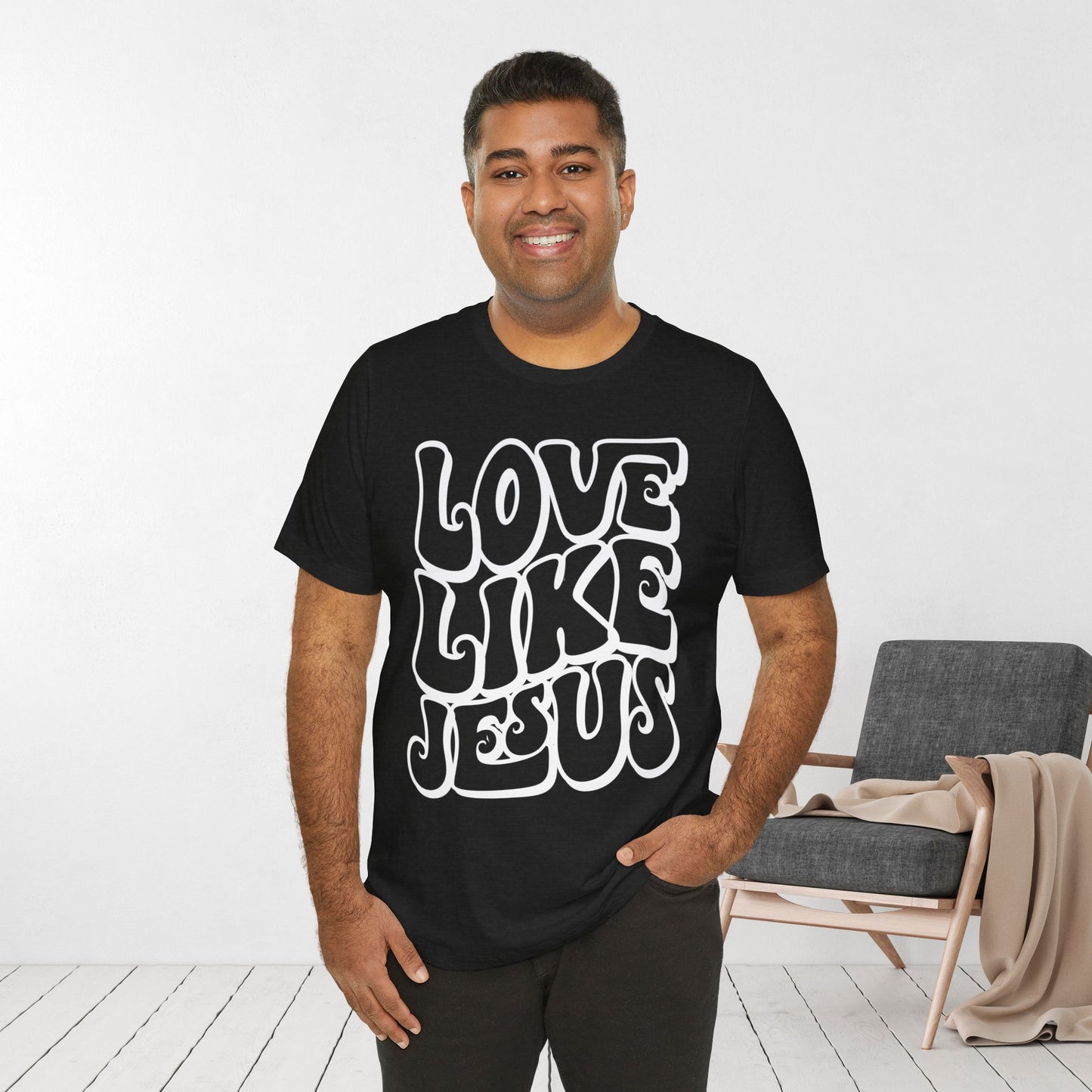 Love Like Jesus Soft Cotton Tee - Christian Shirt