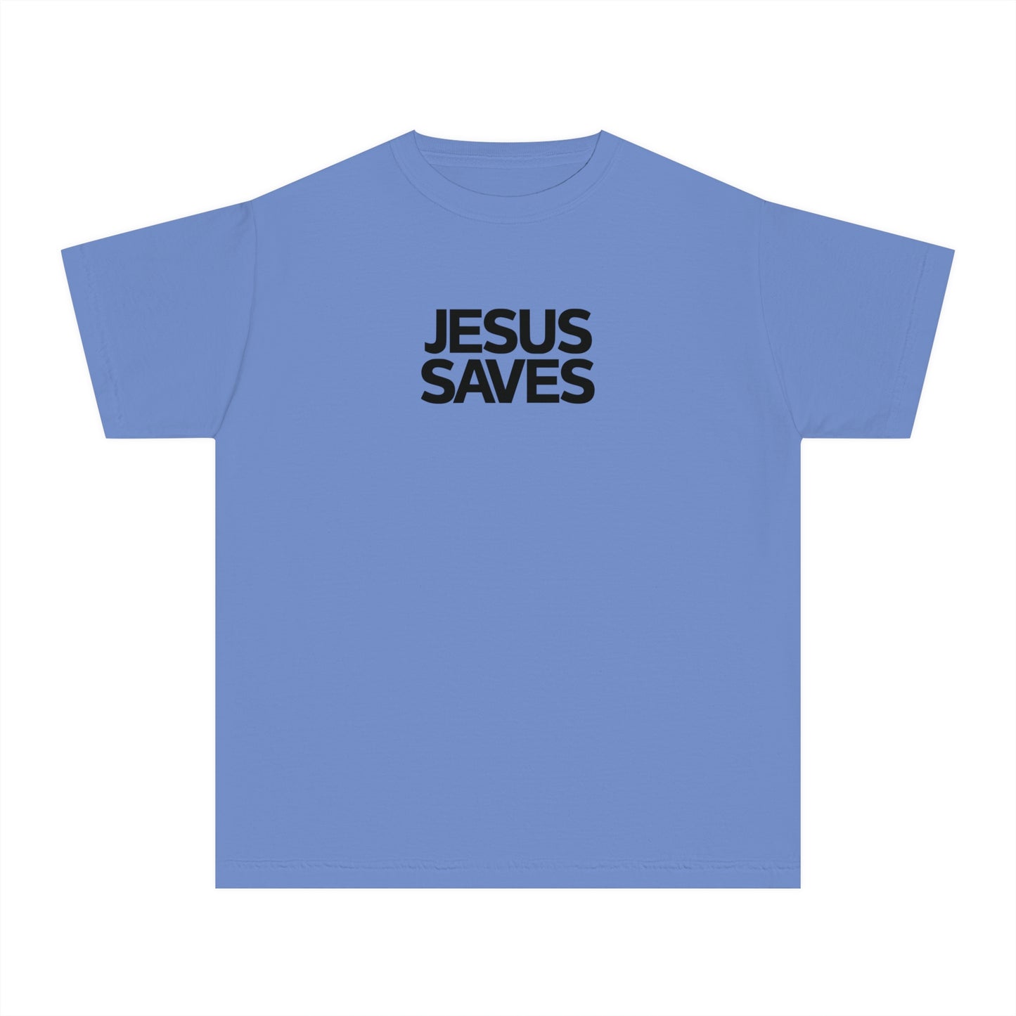 Jesus Saves Comfort Colors Youth Christian Tee