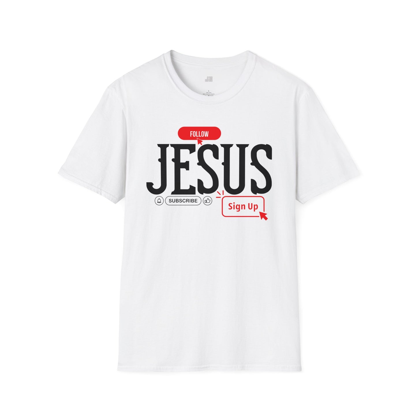 Unisex Follow Jesus Softstyle T-shirt - Trendy  Christian Tee