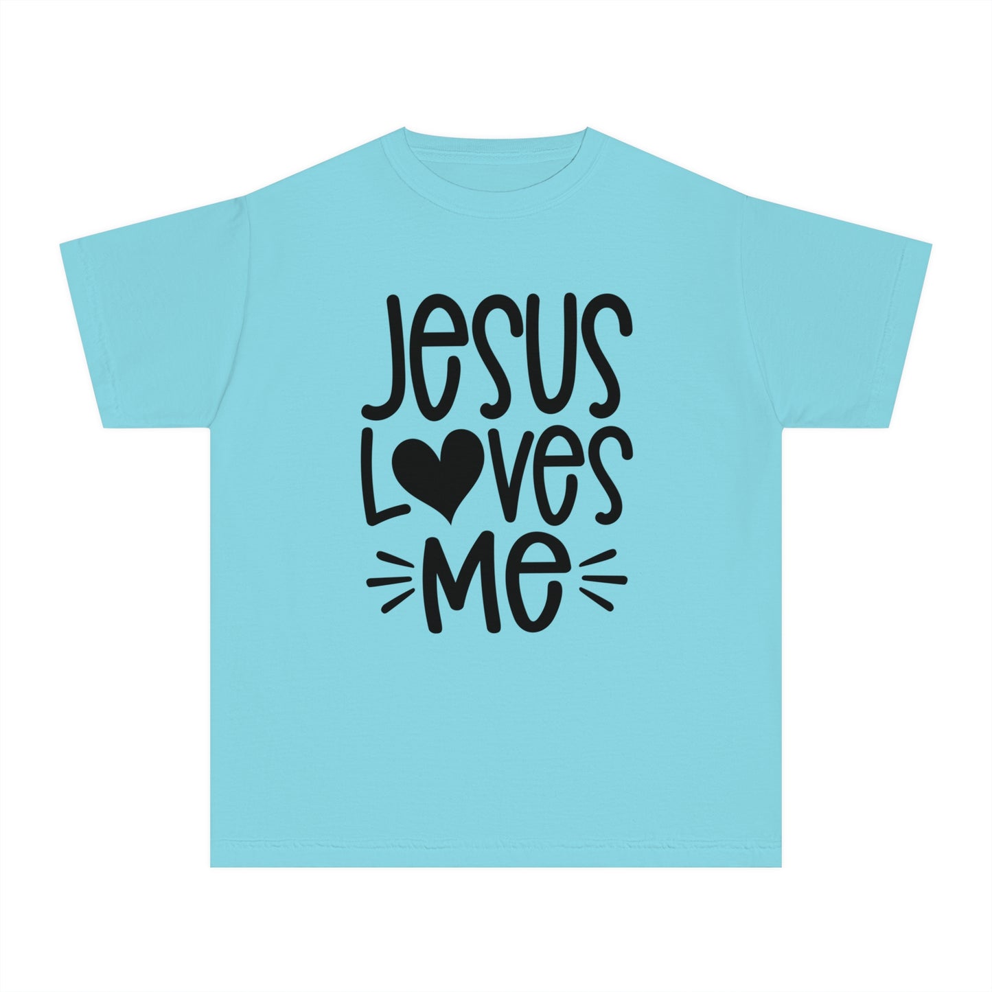 Jesus Loves Me Comfort Colors Youth Christian Tee