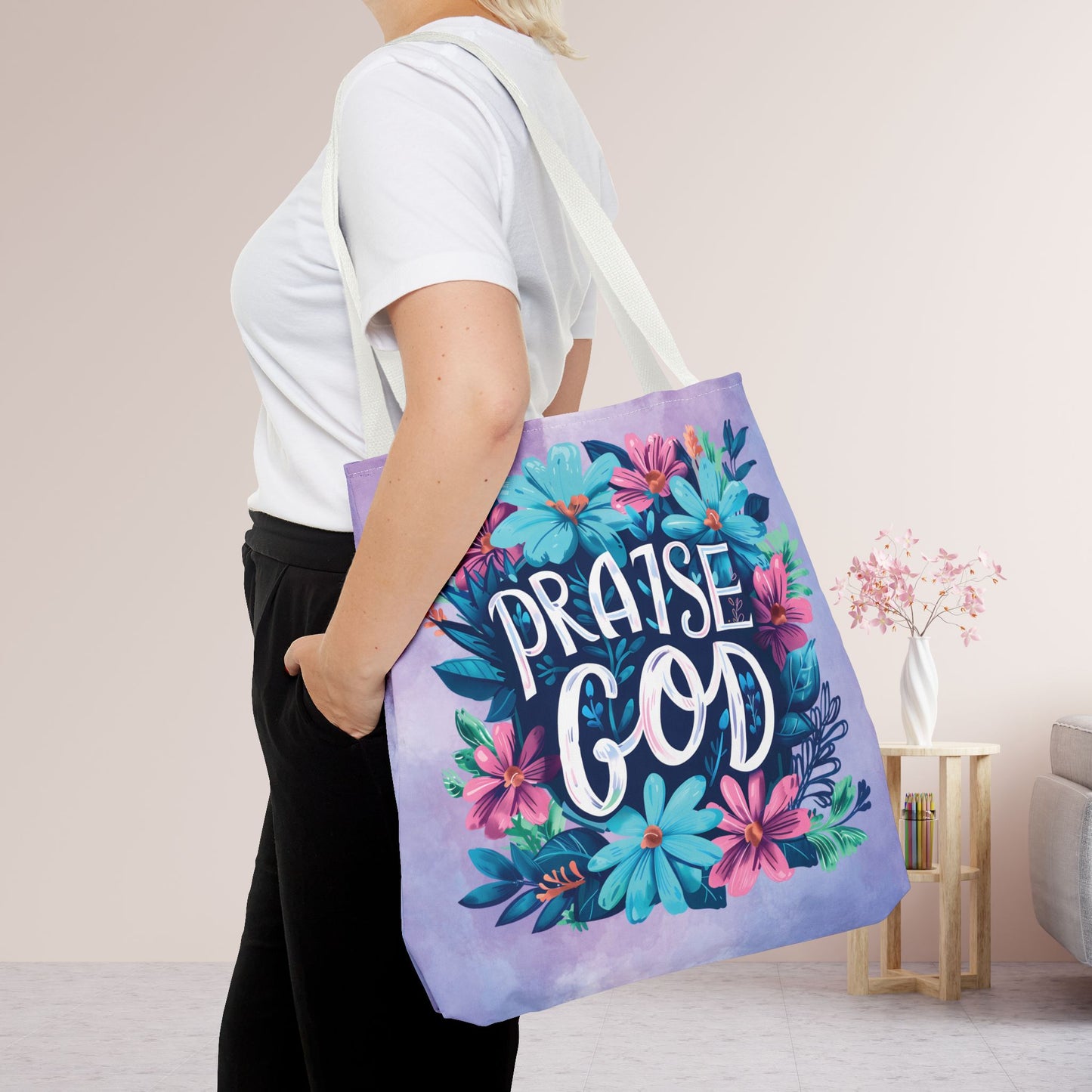 Praise God Tote Bag - Christian Tote Bag