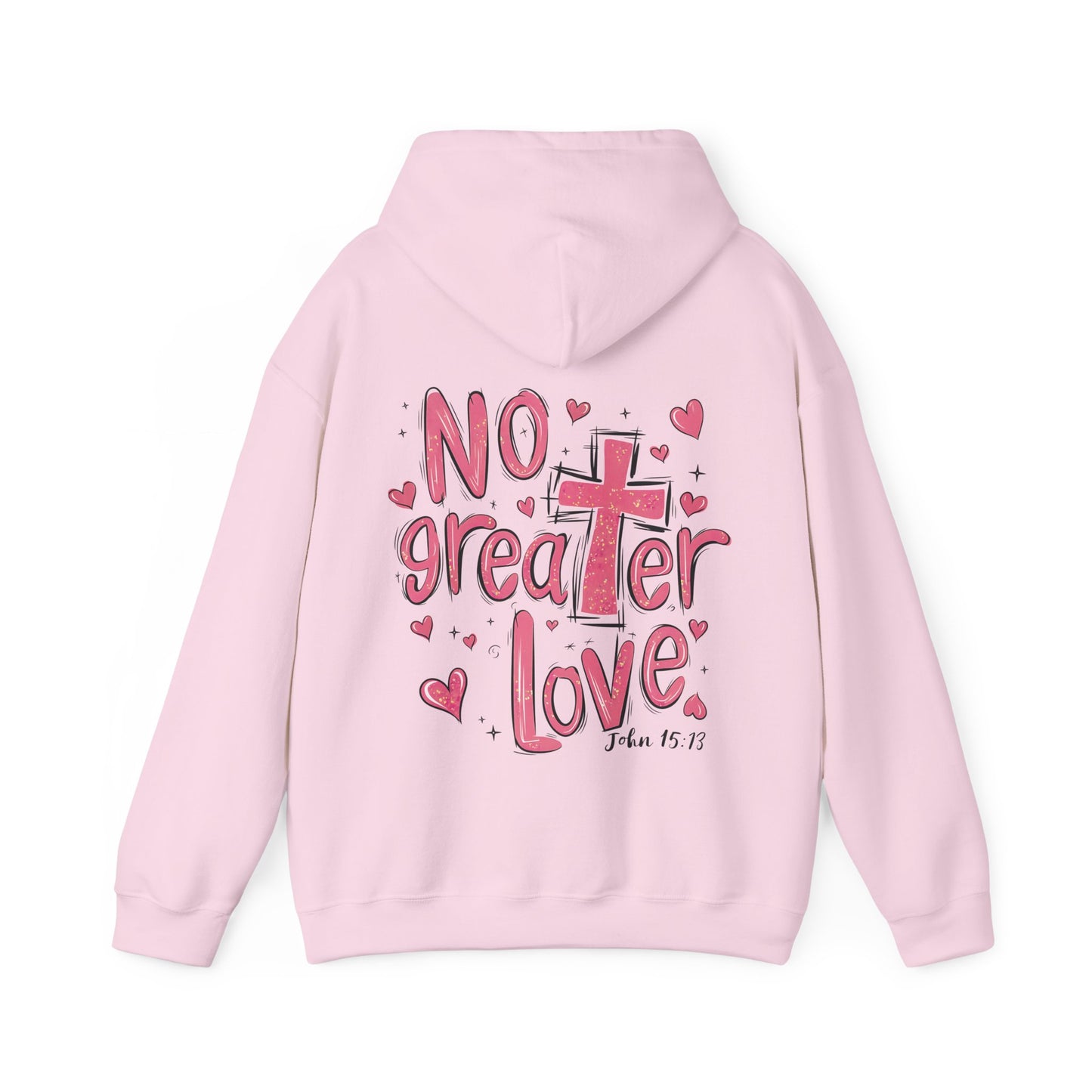 No Greater Love - John 15:13 Bible Verse Christian Hoodie