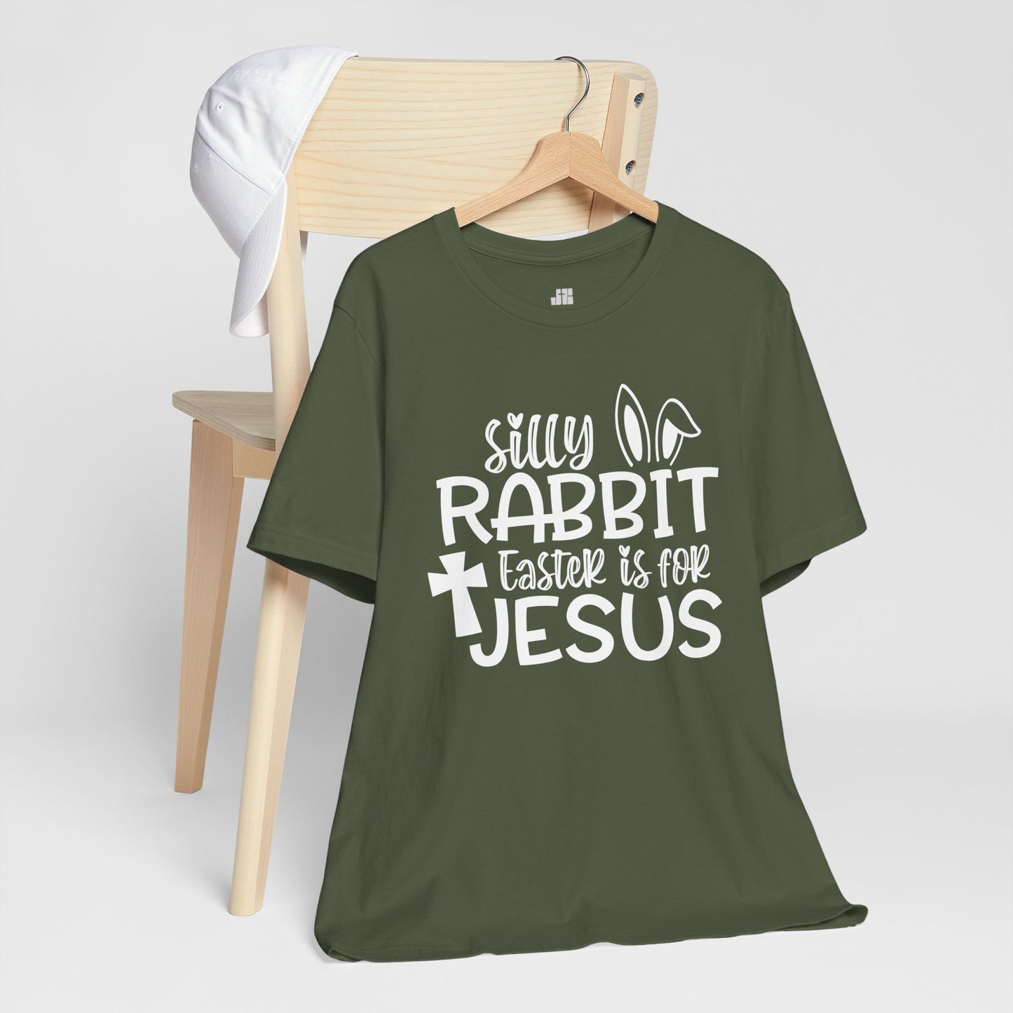 Silly Rabbit Easter is for Jesus Christian Soft Cotton Tee