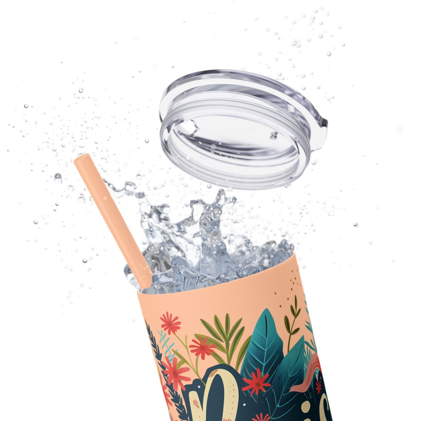 He is Risen Skinny Tumbler with Straw - 20oz