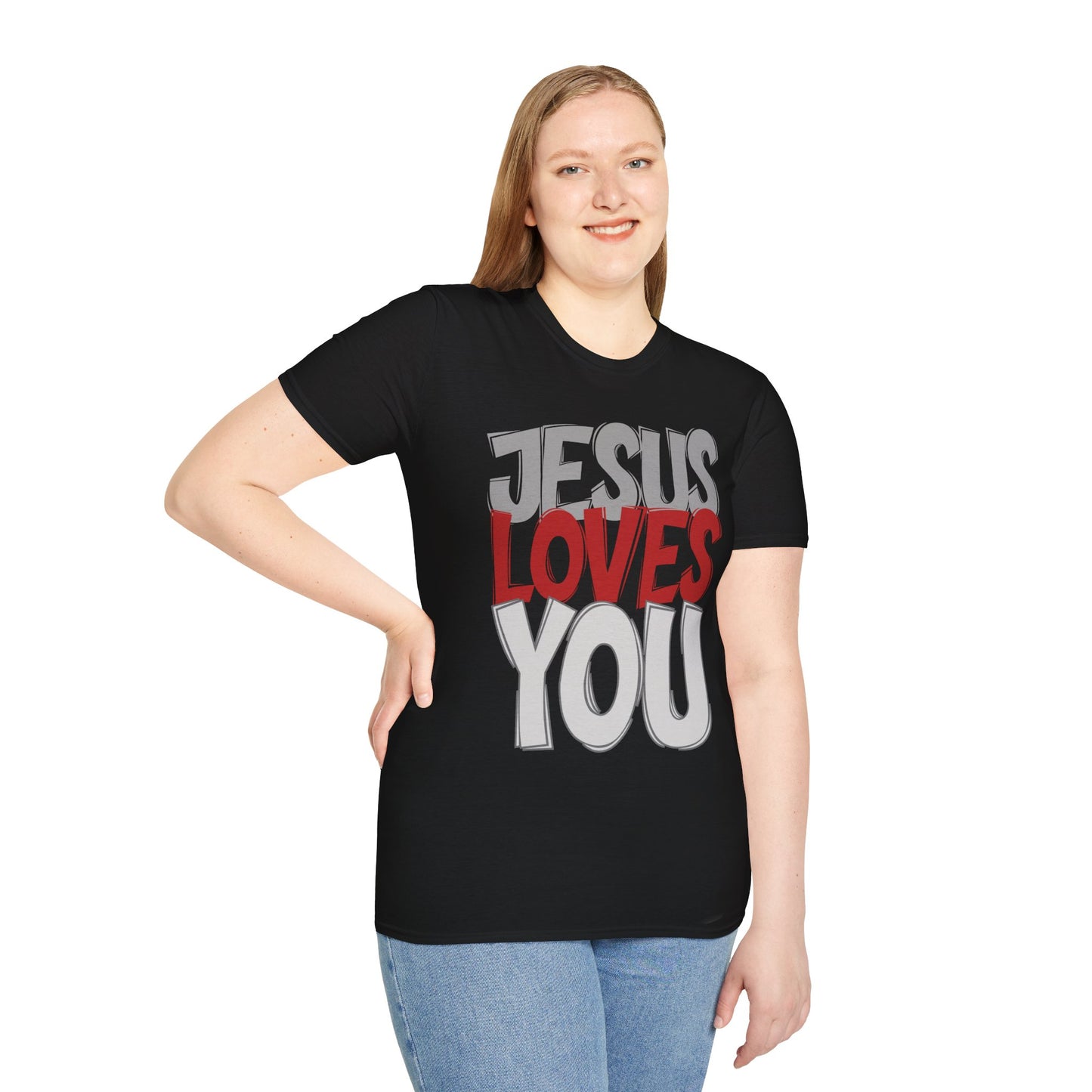 Unisex Jesus Loves You Softstyle T-shirt