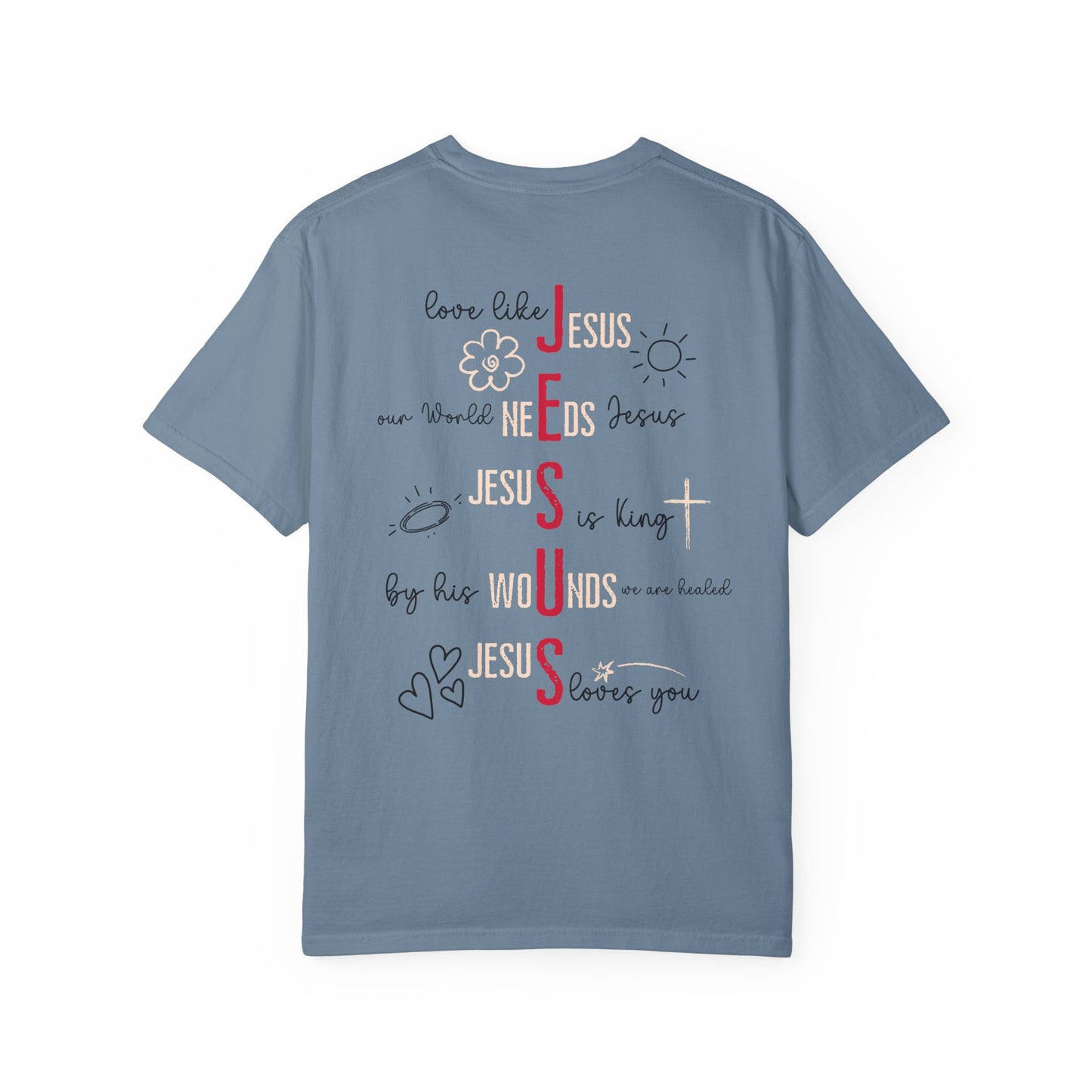 Women's Comfort Colors Jesus Doddle Drawing Shirt