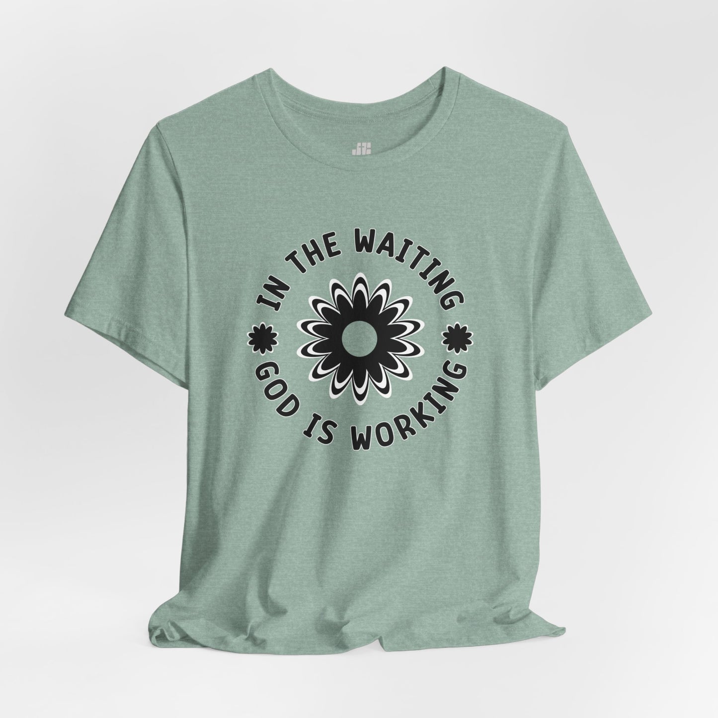 In the Waiting God is Working Soft Cotton Tee - Christian Shirt