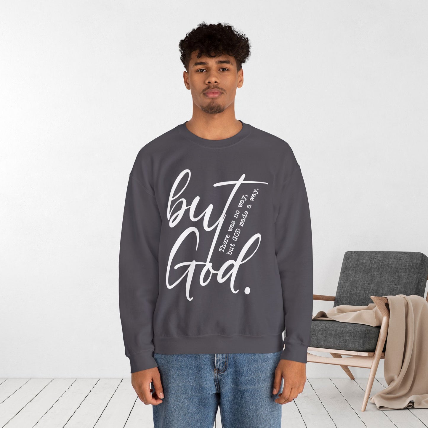 But God Sweatshirt - Christian Crewneck Pullover