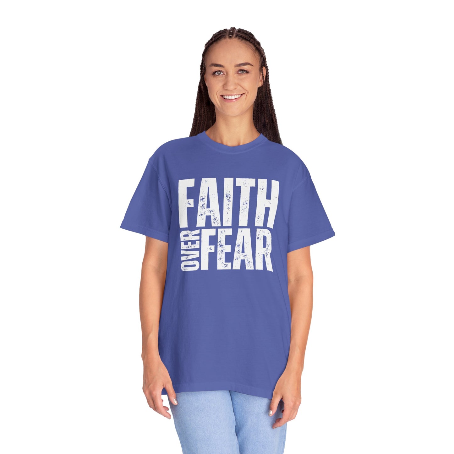 Comfort Colors Faith Over Fear Trendy Christian Shirt