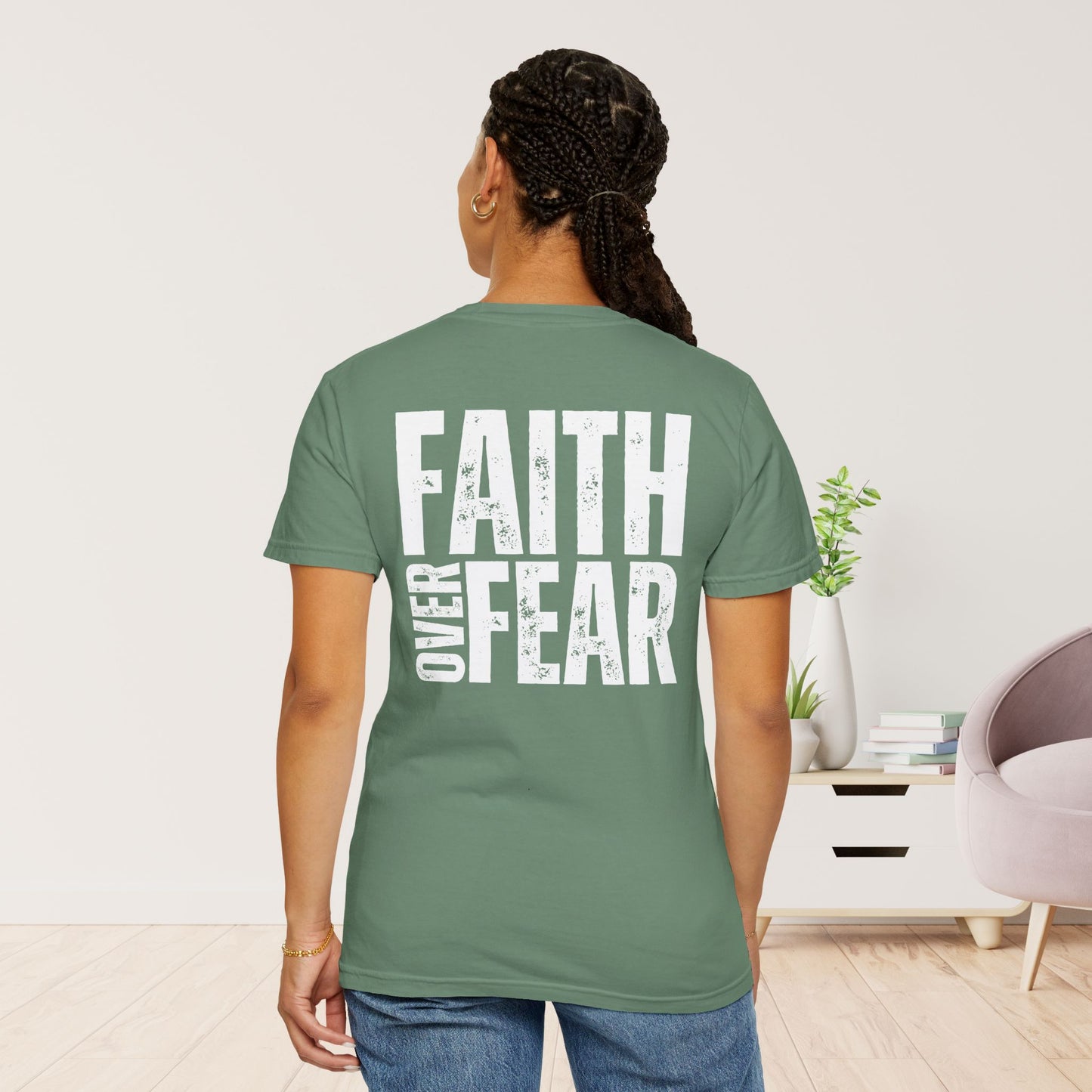 Comfort Colors Faith Over Fear Christian Shirt