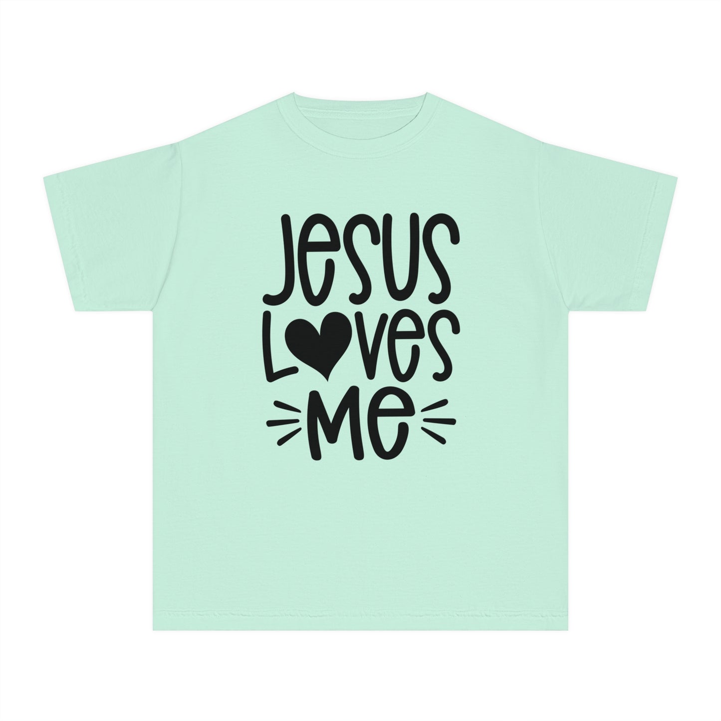 Jesus Loves Me Comfort Colors Youth Christian Tee