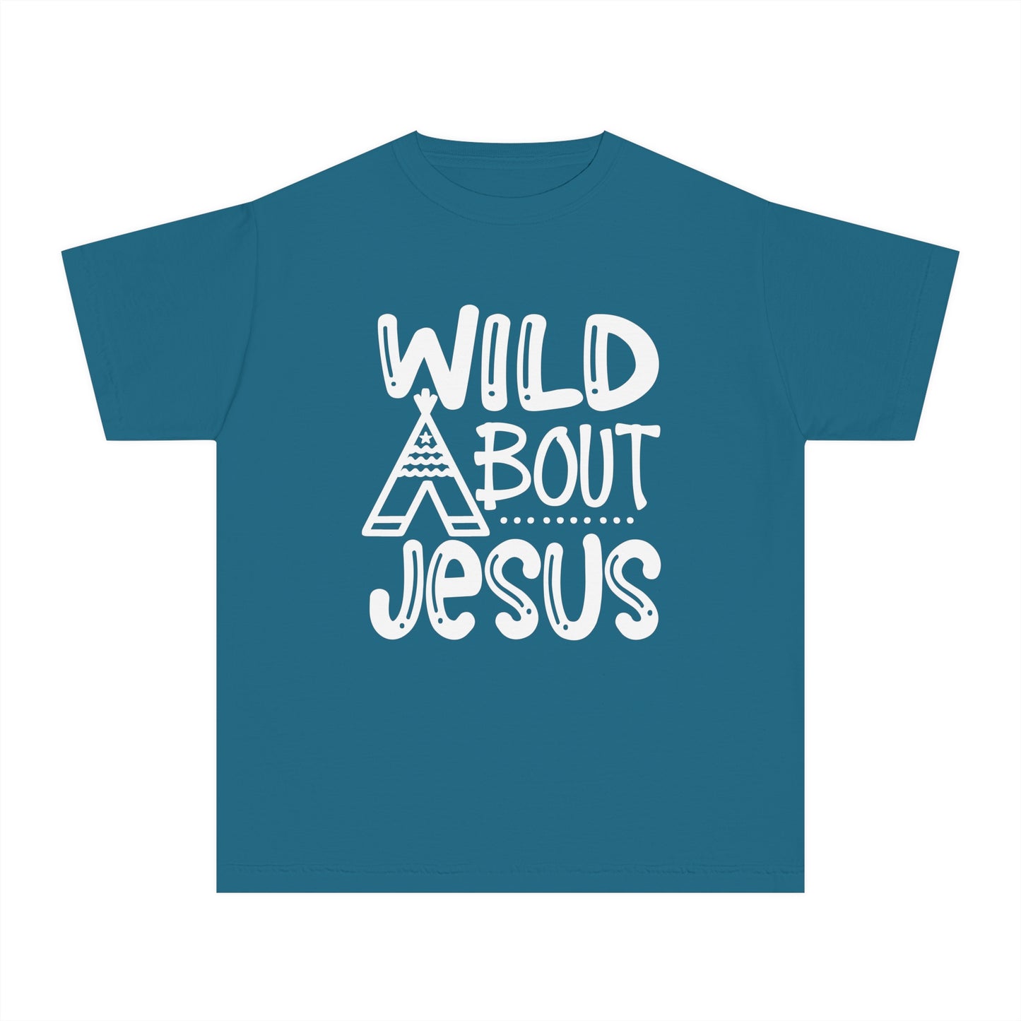 Wild About Jesus Comfort Colors Youth Christian Shirt